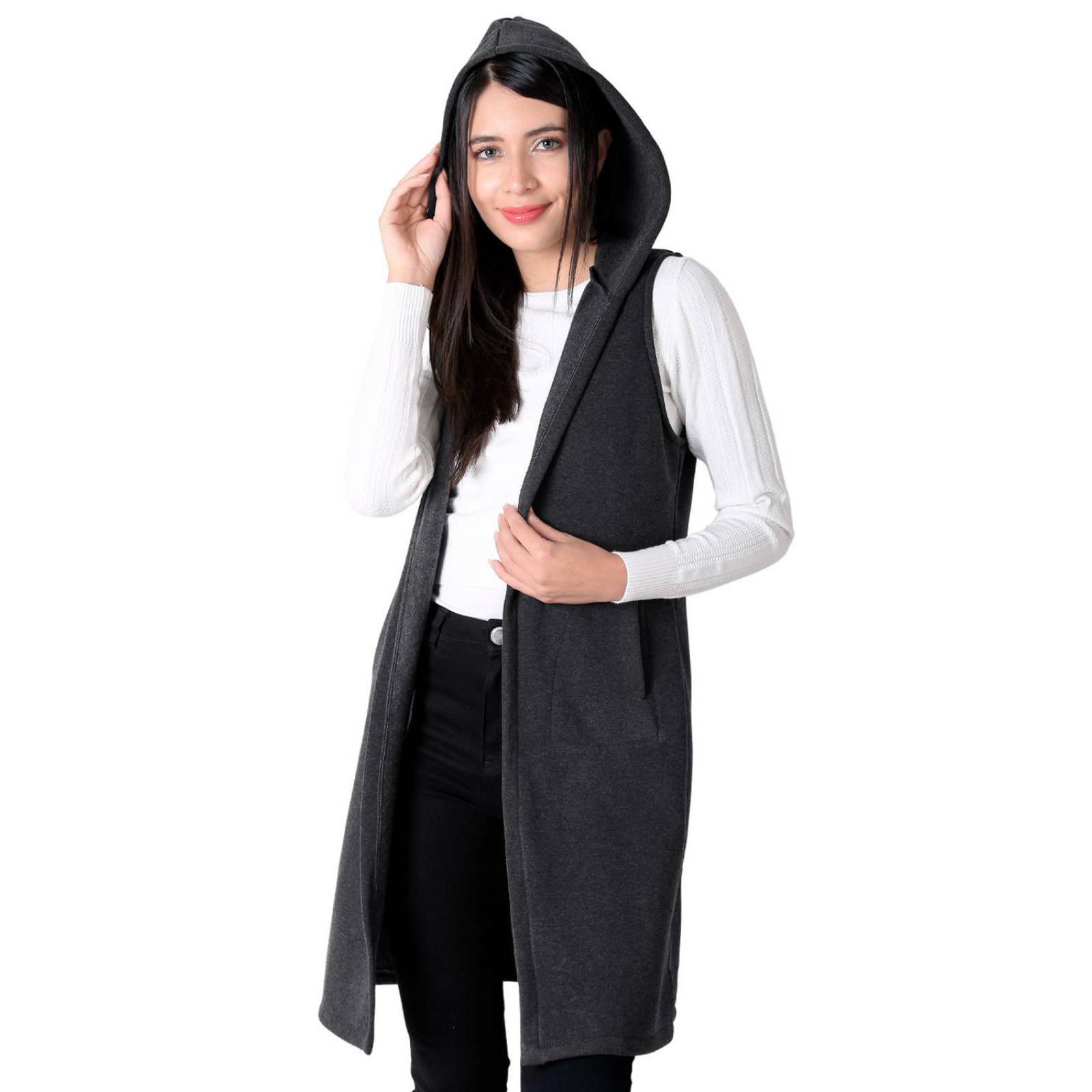 Chaleco Mujer Invernal Gris Stfashion 79304842 .