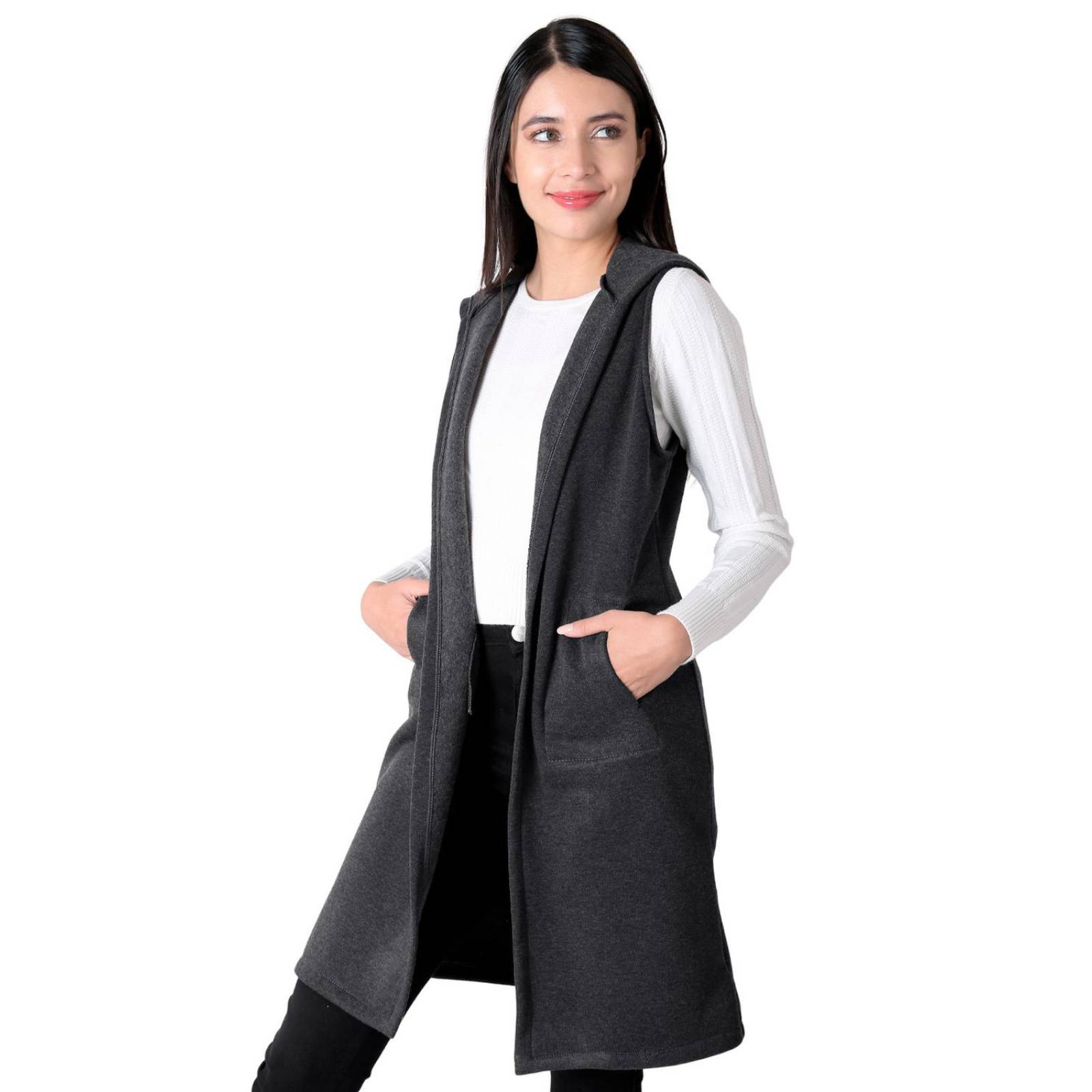 Chaleco Mujer Invernal Gris Stfashion 79304842 .