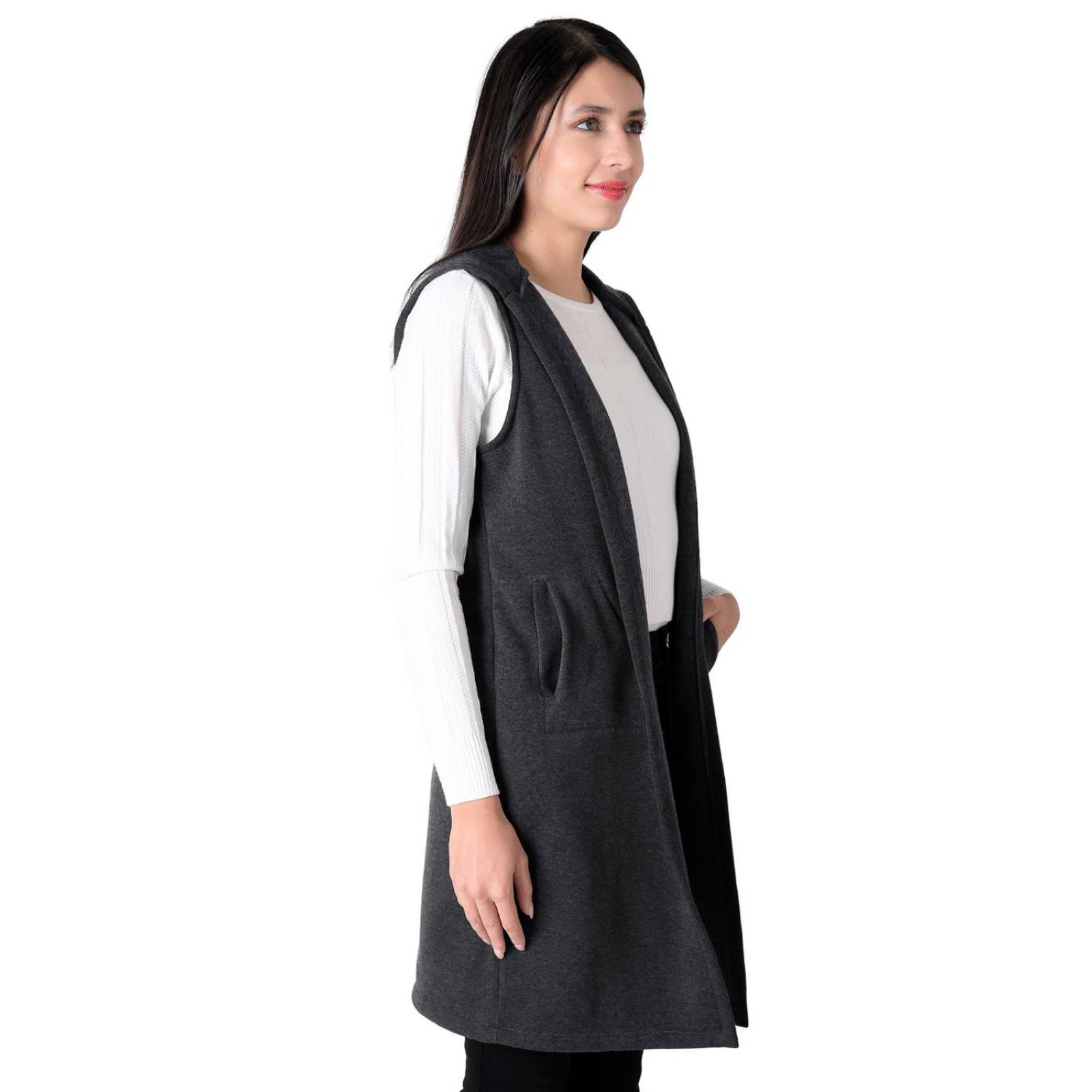 Chaleco Mujer Invernal Gris Stfashion 79304842 .