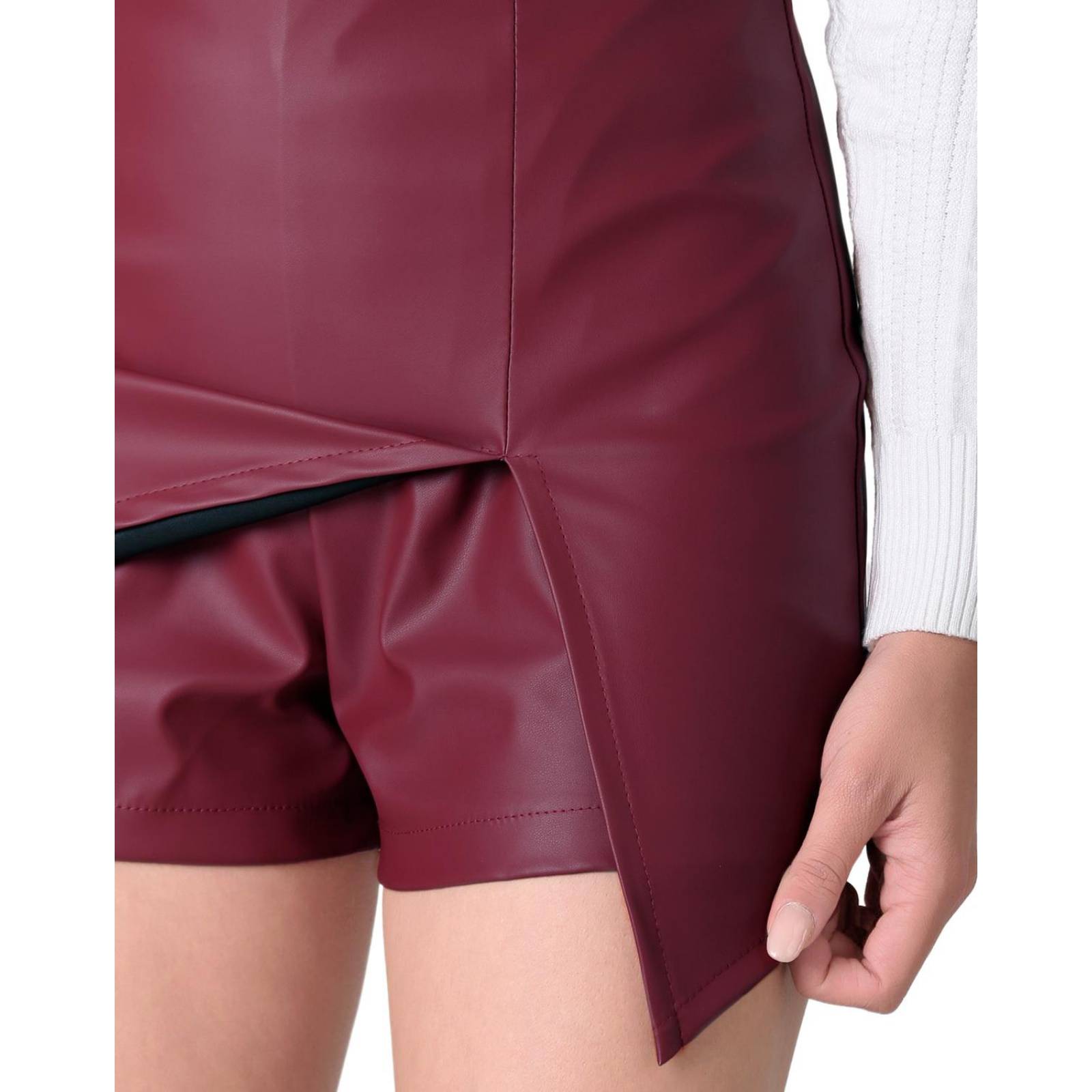 Falda Short Mujer Vino Stfashion 79304831 .