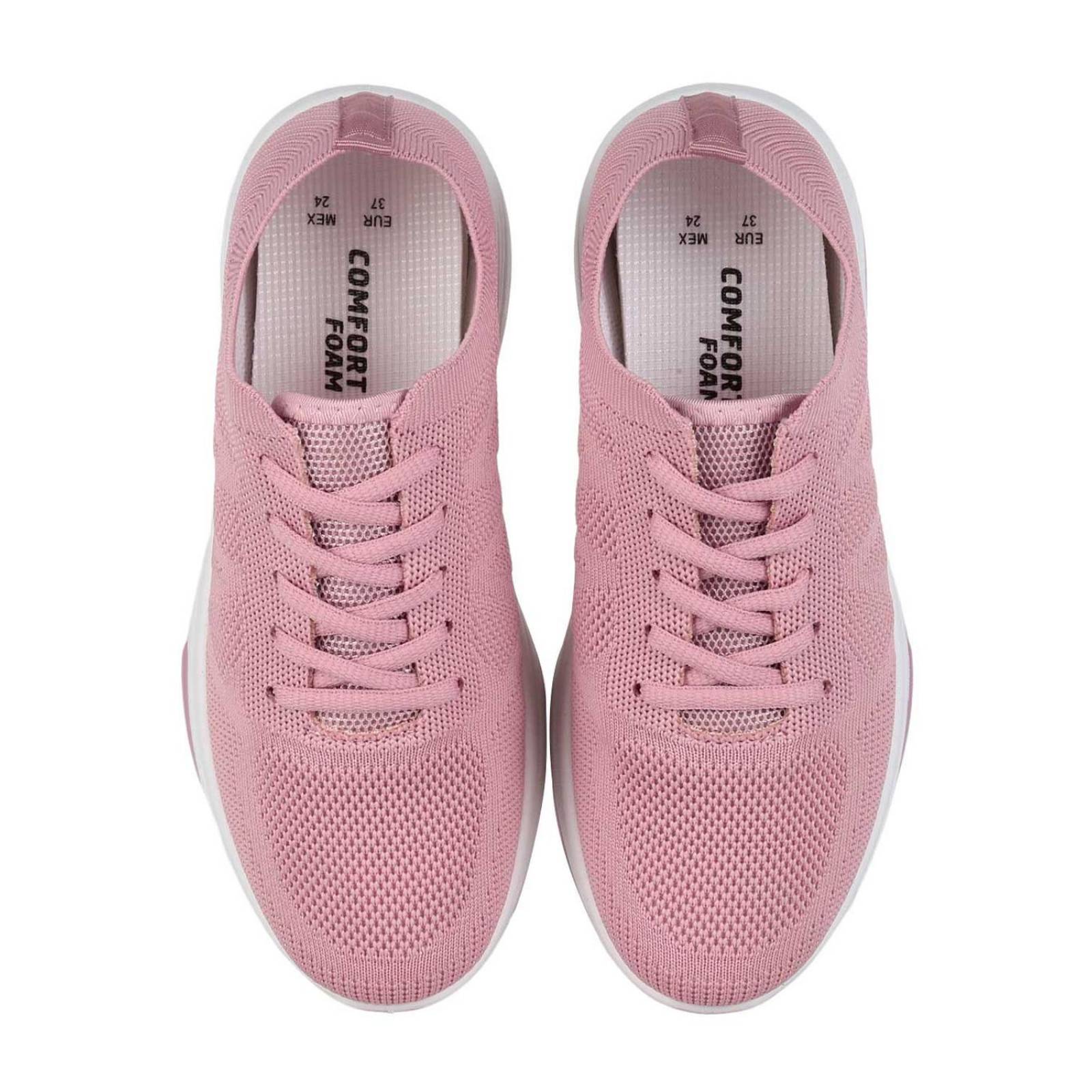 Tenis Mujer Casual Rosa Comfort Foam 11404000 