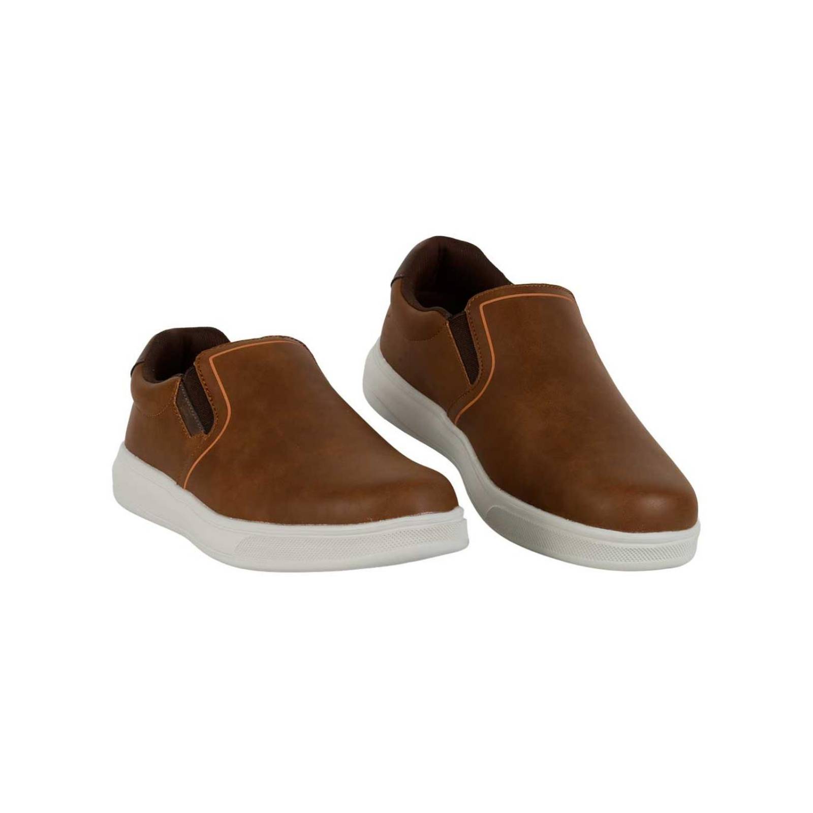 Tenis Hombre Casual Mocasín Café Piel Flexi 02503937 