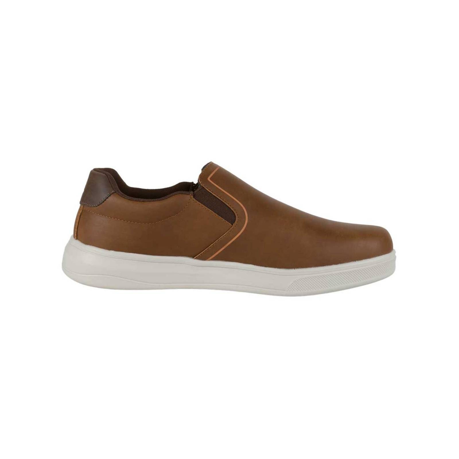 Tenis Hombre Casual Mocasín Café Piel Flexi 02503937 