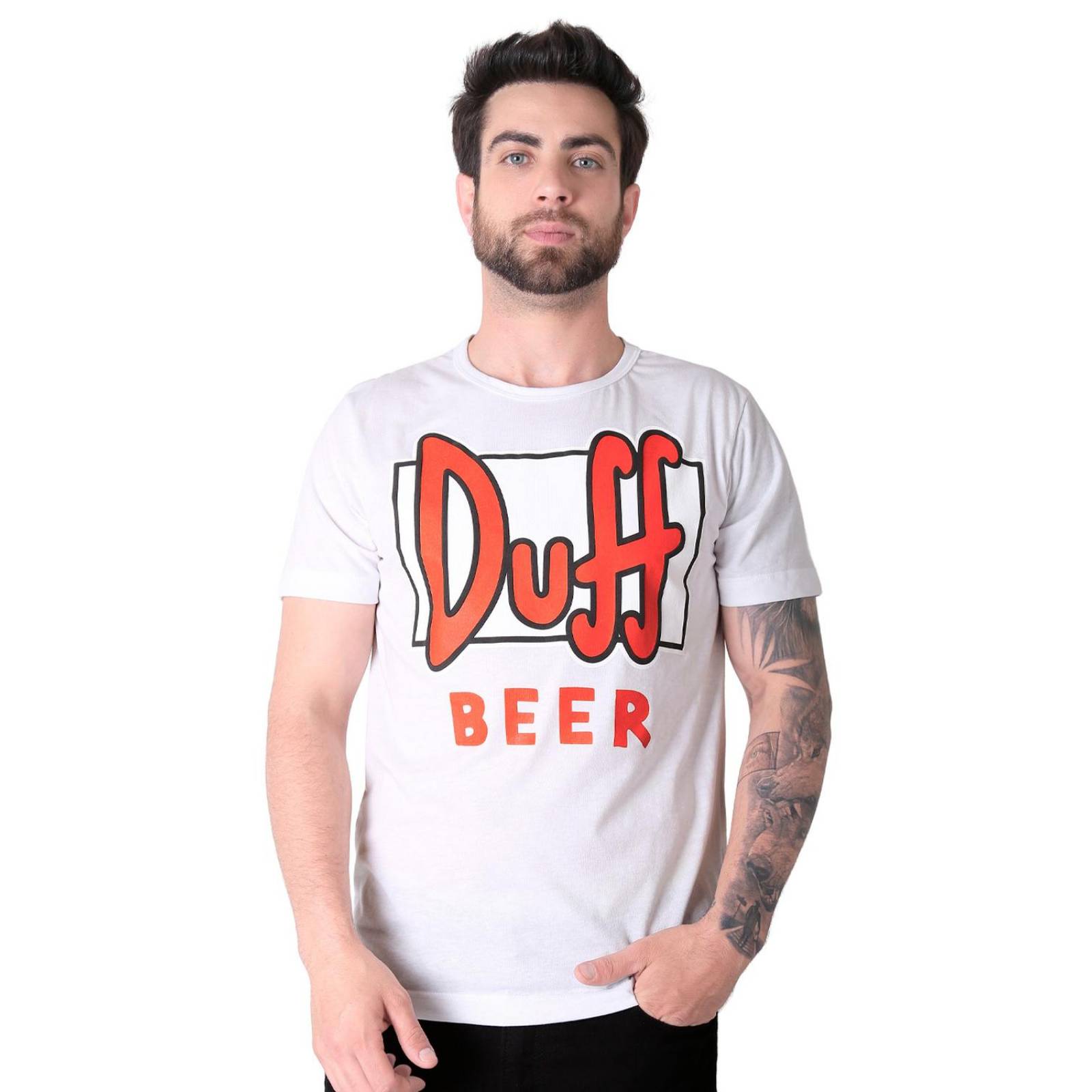 Playera Hombre Moda Camiseta Blanco Simpson 58204840 .