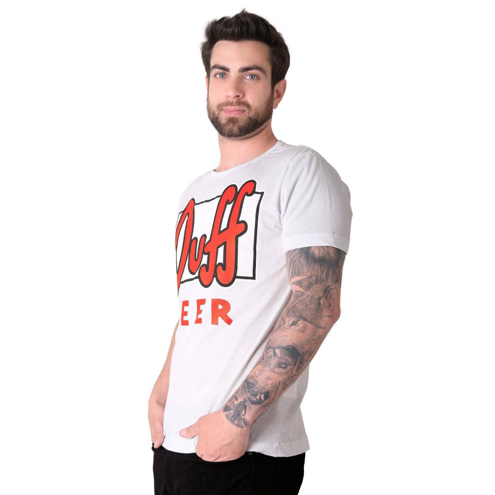 Playera Hombre Moda Camiseta Blanco Simpson 58204840 .