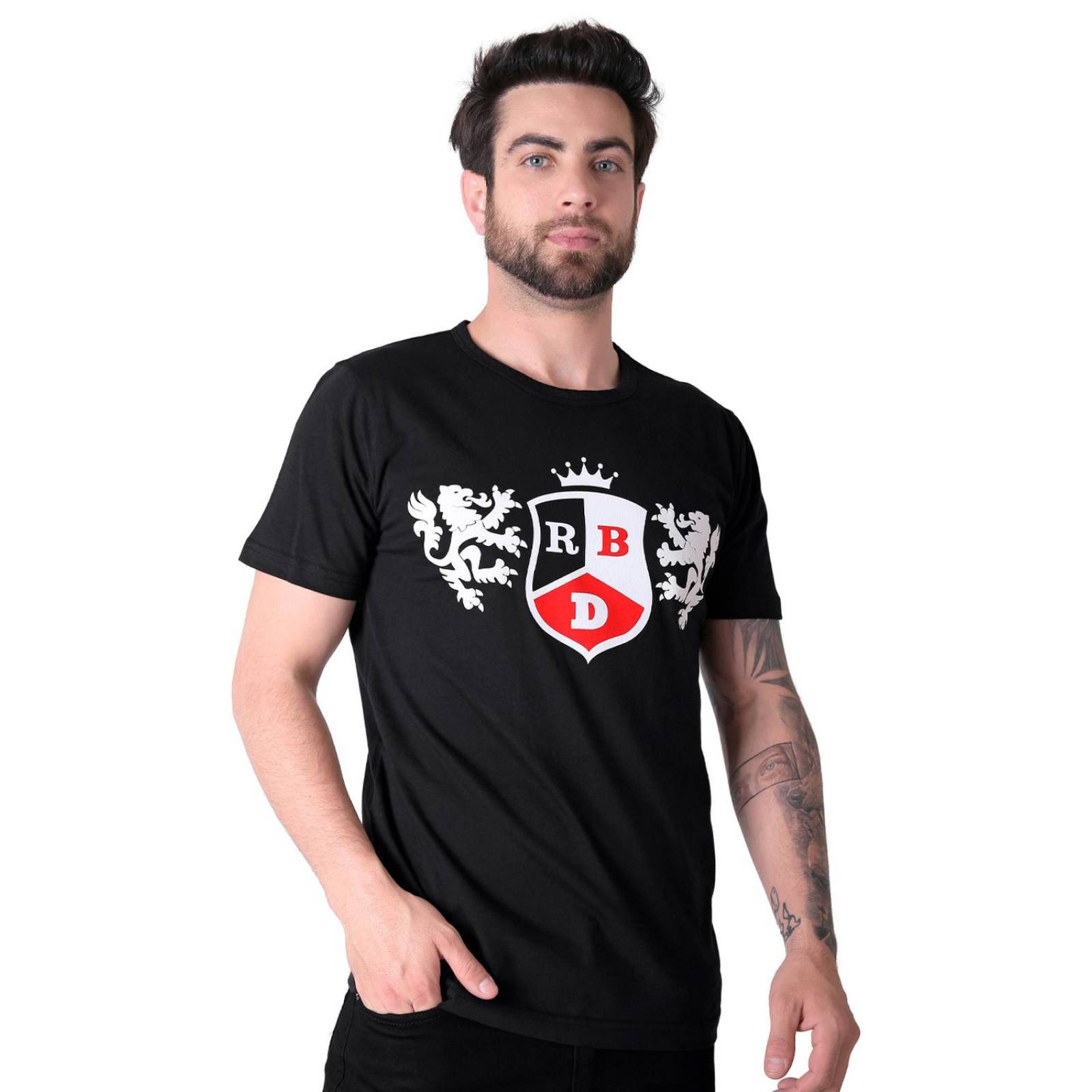Playera Hombre Moda Camiseta Negro Rbd Rebelde 58204864 .