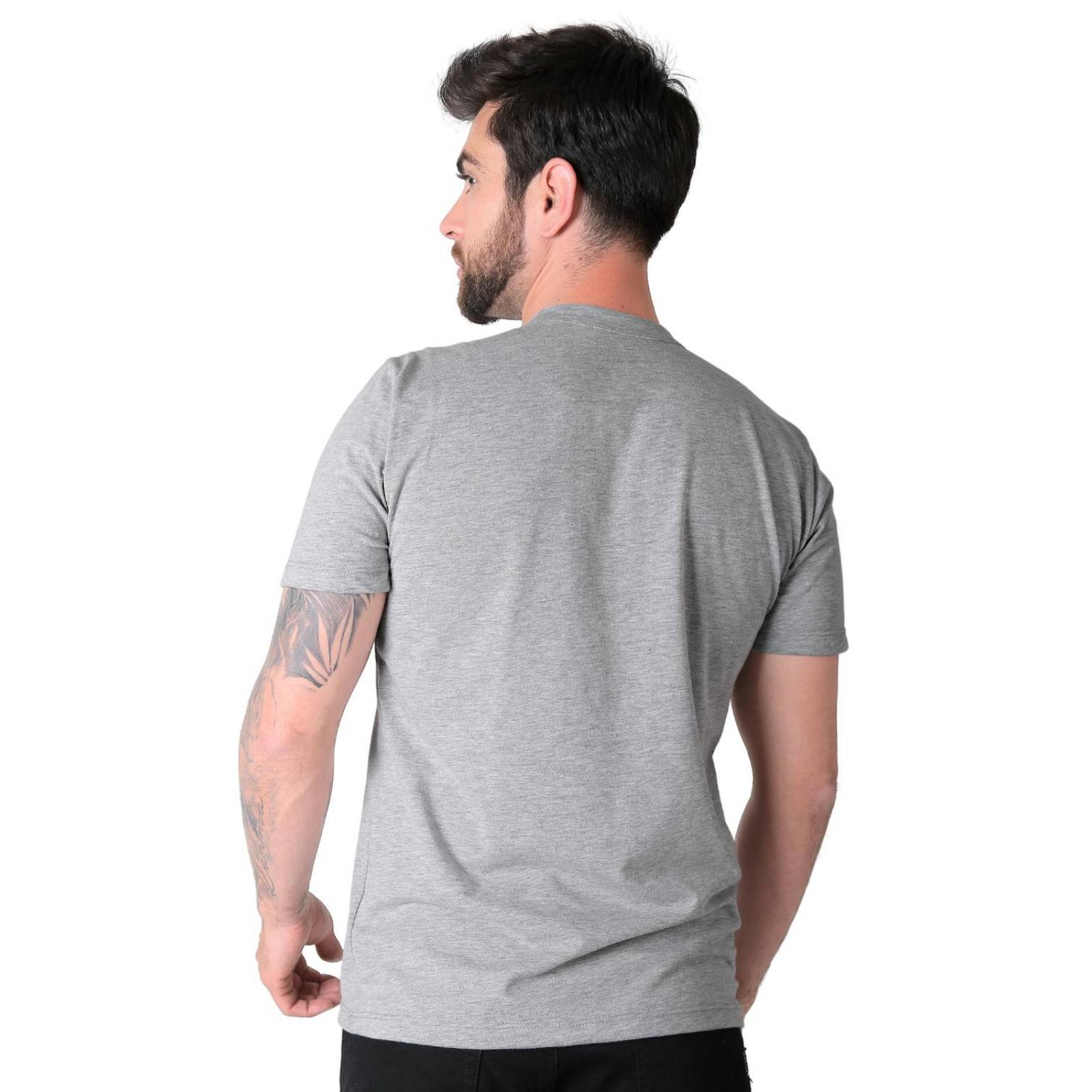 Playera Hombre Moda Camiseta Gris Bandas De Rock 58204847 .