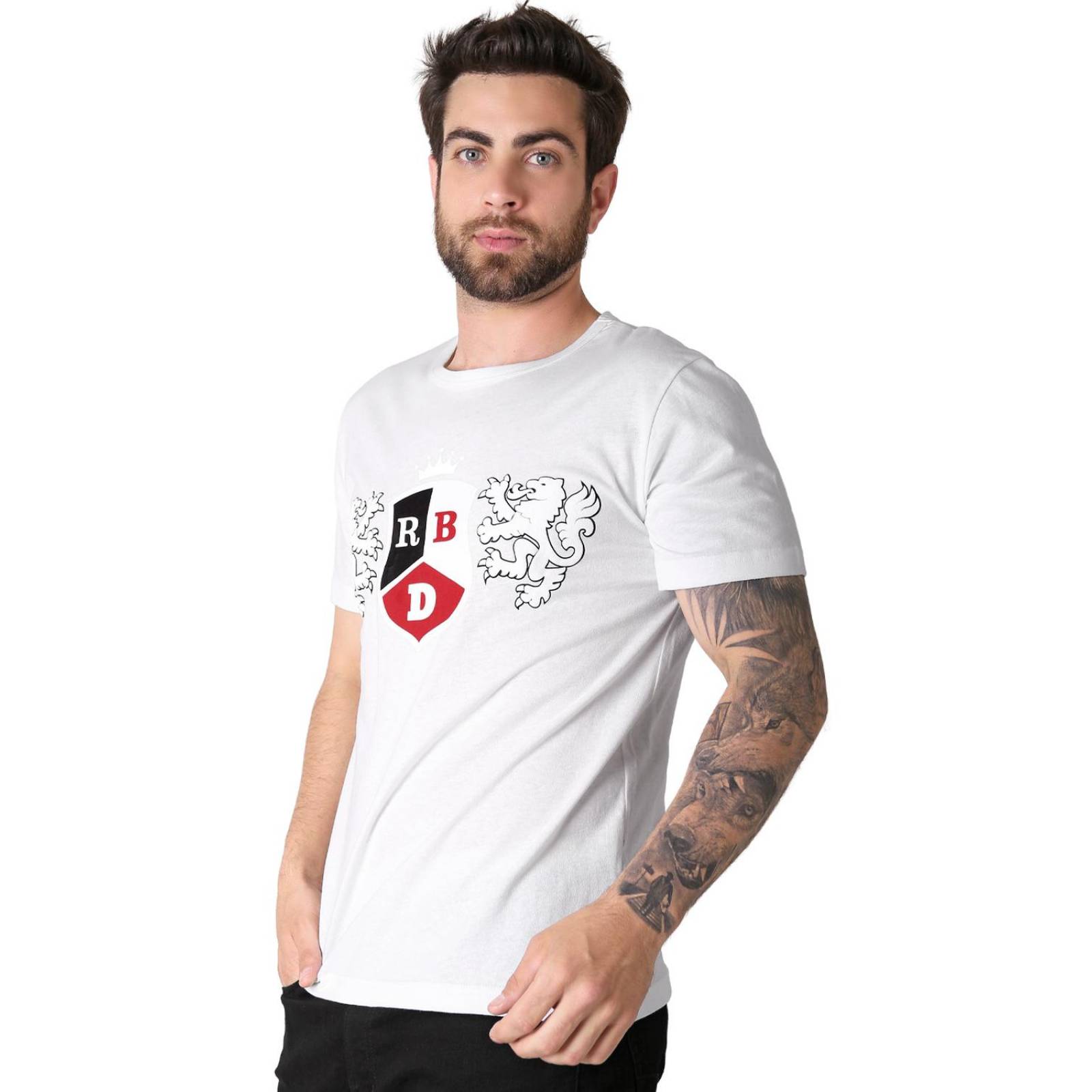 Playera Moda Camiseta Hombre Blanco Rbd Rebelde 58204865 