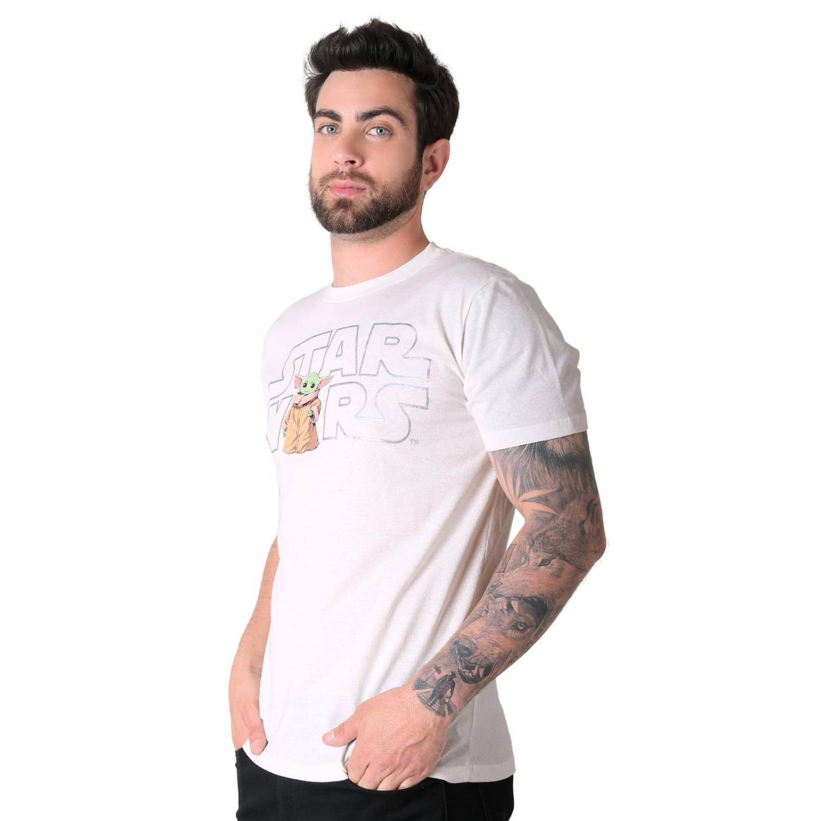 Playera Hombre Moda Camiseta Azul Star Wars 58204844 