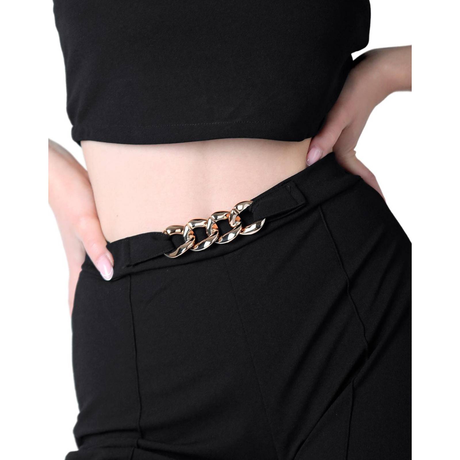 Conjunto 3 Piezas Top Saco Y Pantalón Mujer Formal Negro Stfashion 52404819 