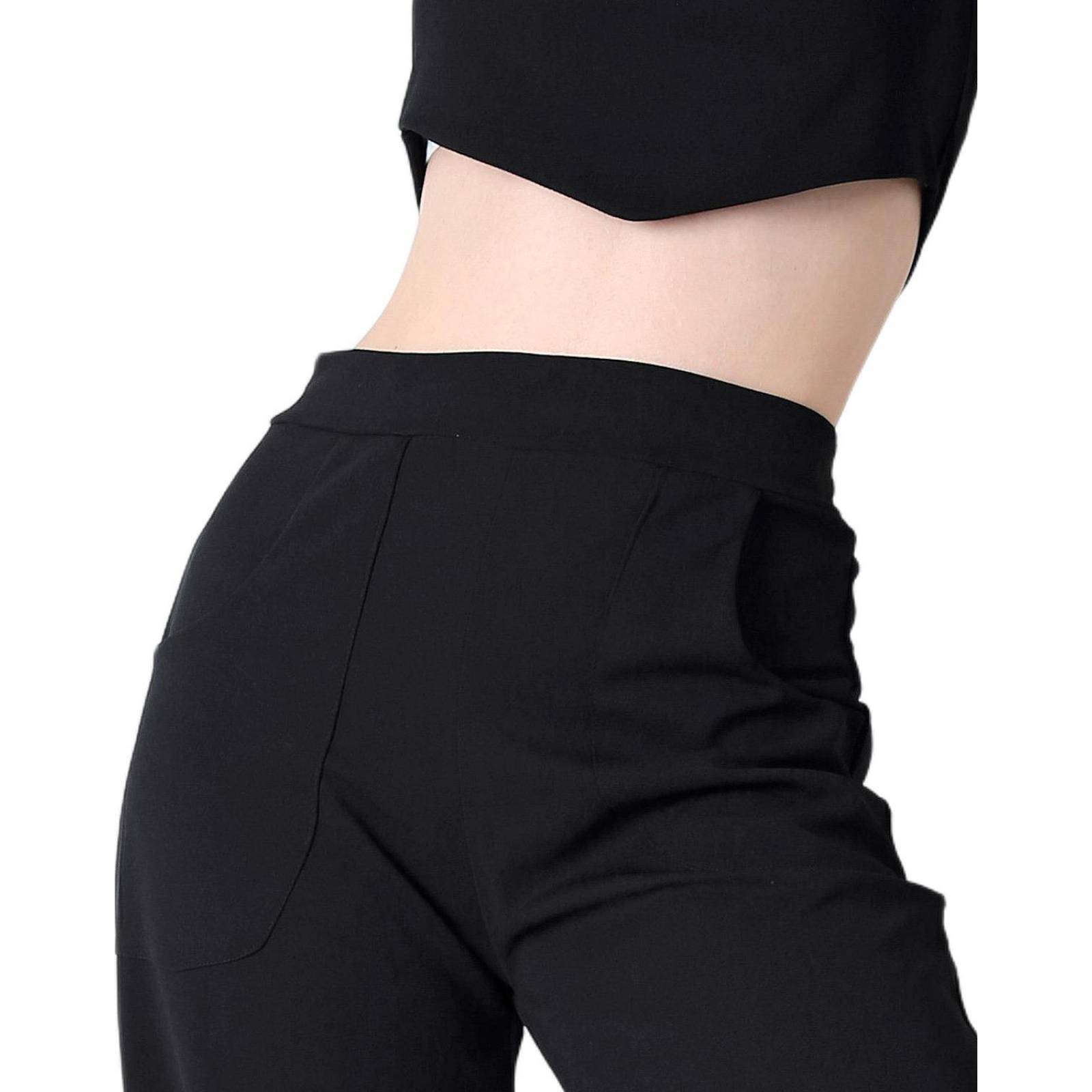 Conjunto 2 Piezas Blusa Y Pantalón Mujer Casual Negro Stfashion 52404820 