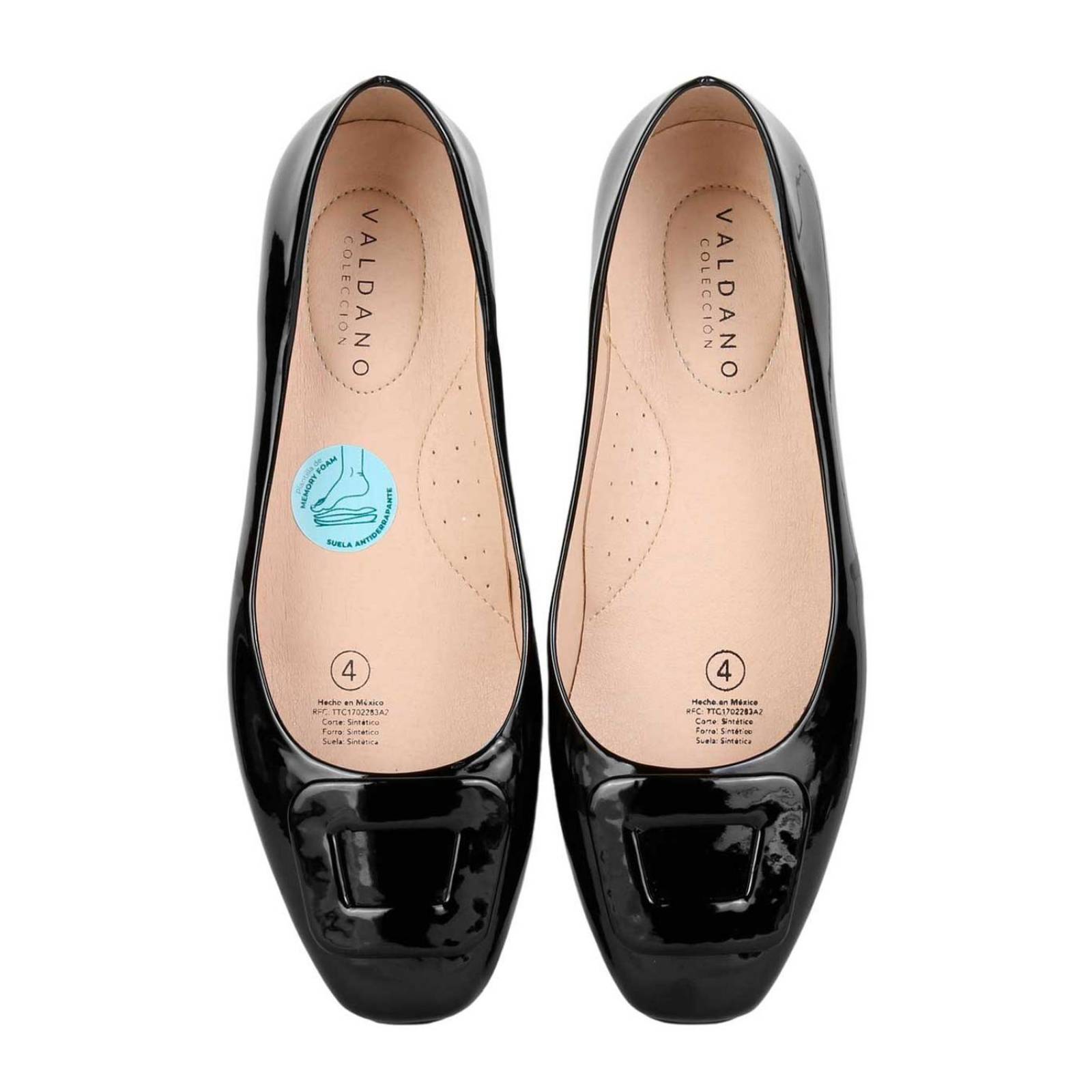 Zapato Mujer Mocasín Vestir Tacón Negro Valdano 01404000