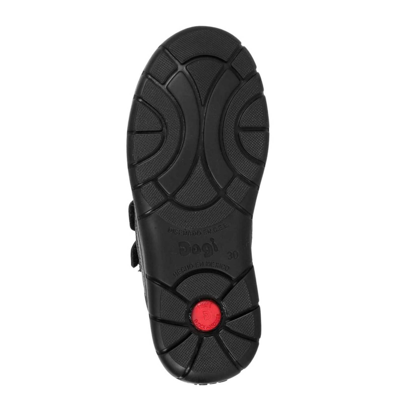 Zapato Niño Escolar Negro Piel Dogi 04504005 