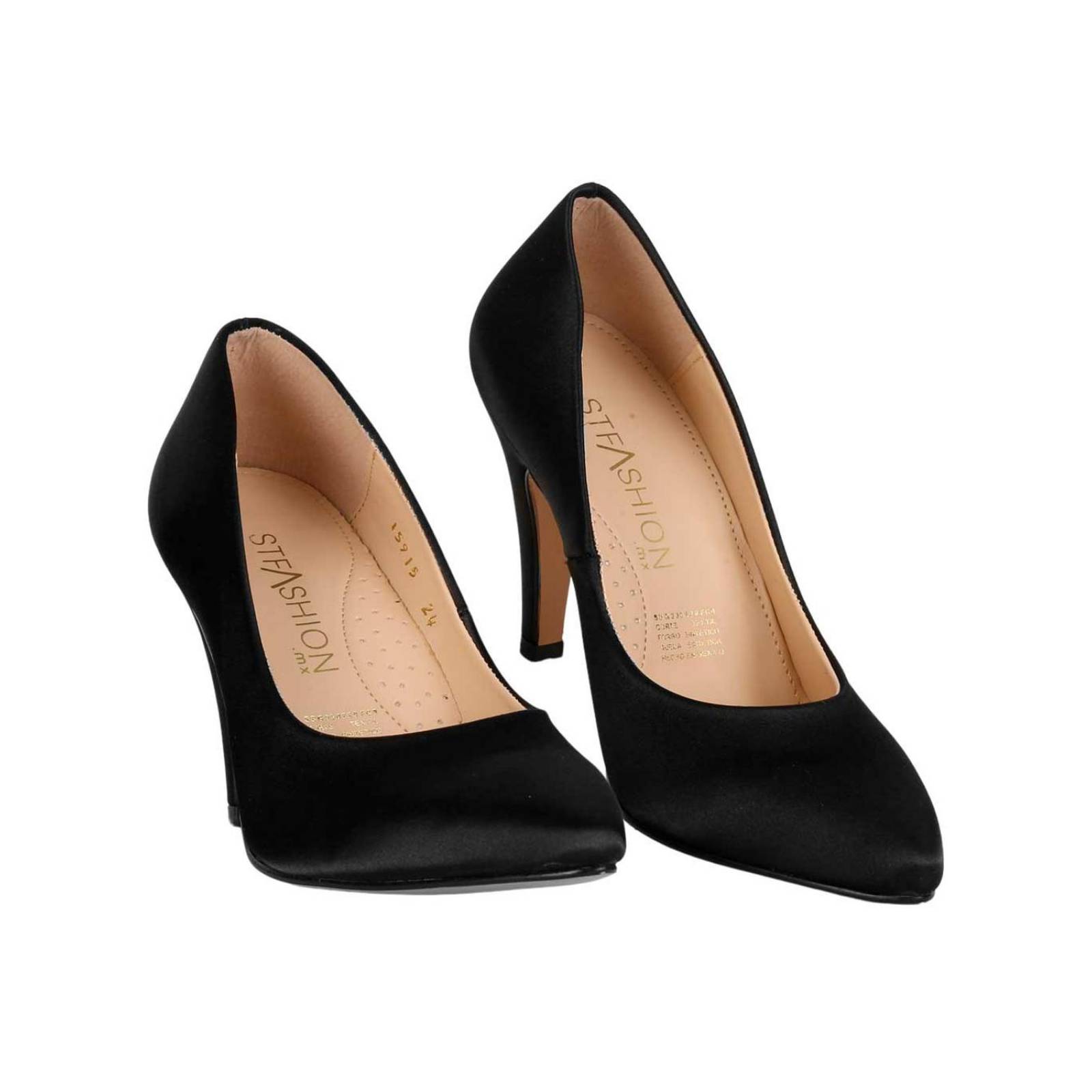 Zapatilla Mujer Tacón Negro Stfashion 12304018 