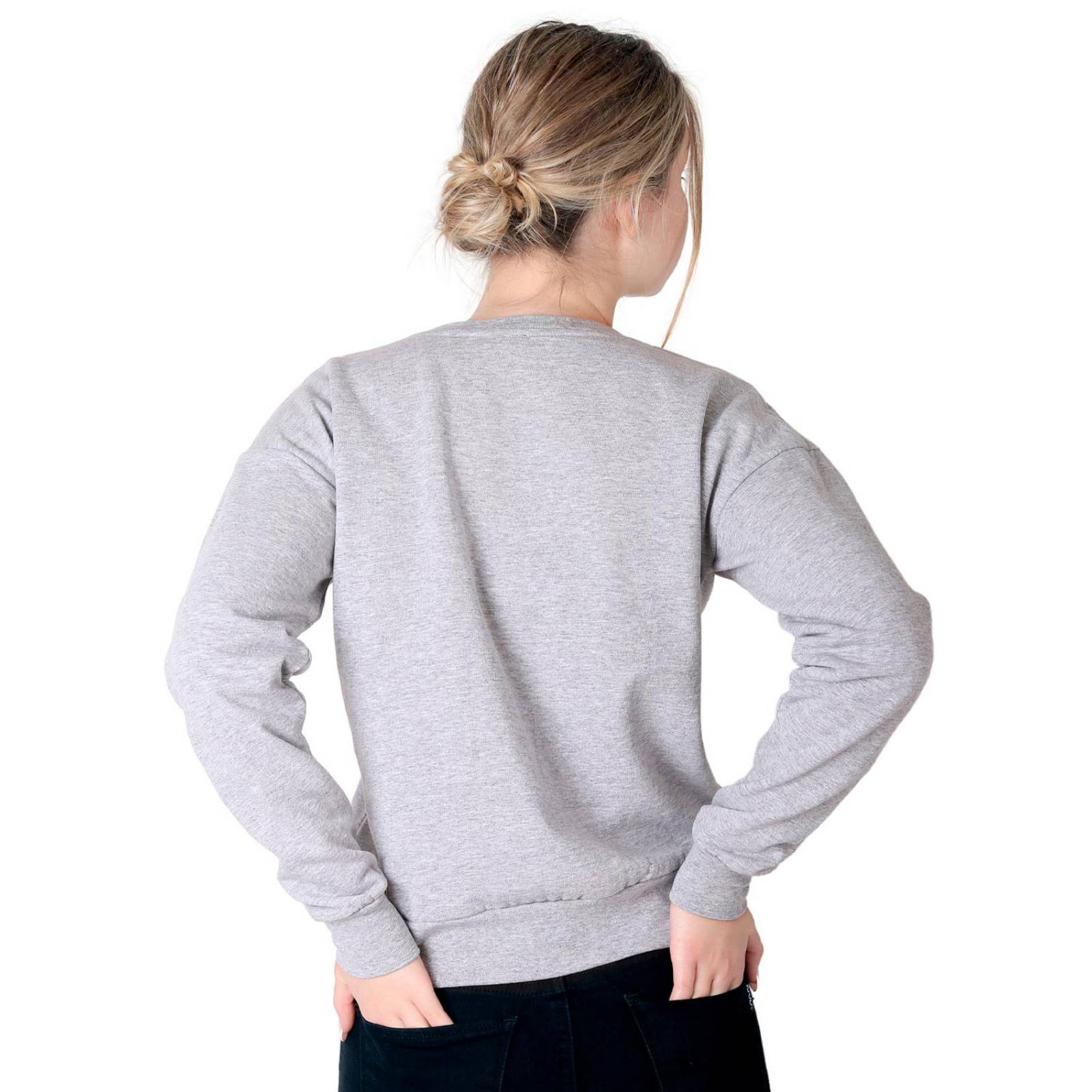 Sudadera Mujer Moda Sin Capucha Gris Harry Potter 58204871 