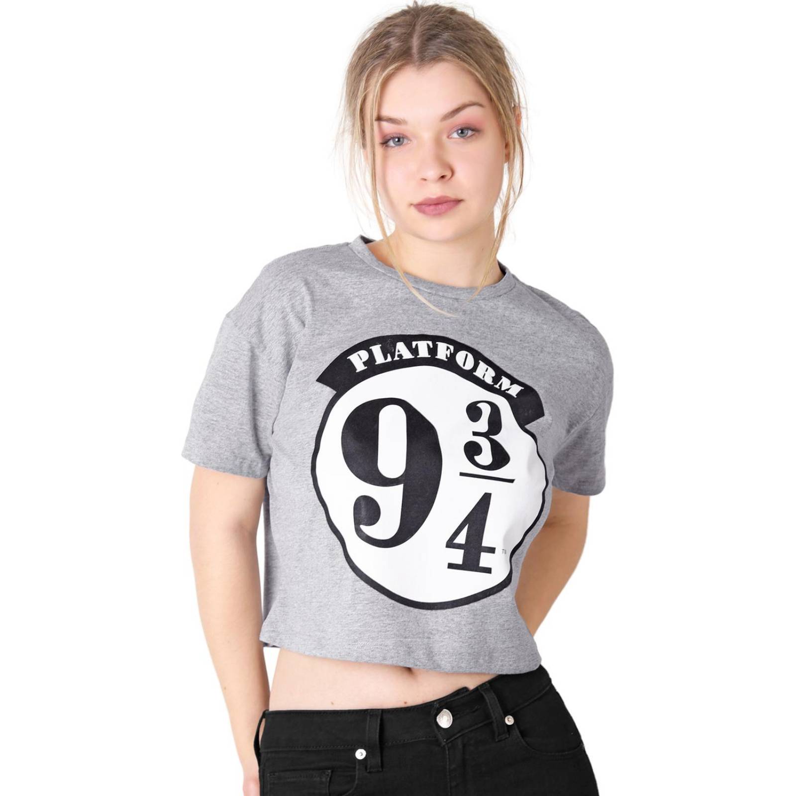 Playera Mujer Moda Camiseta Gris Harry Potter 58205001 