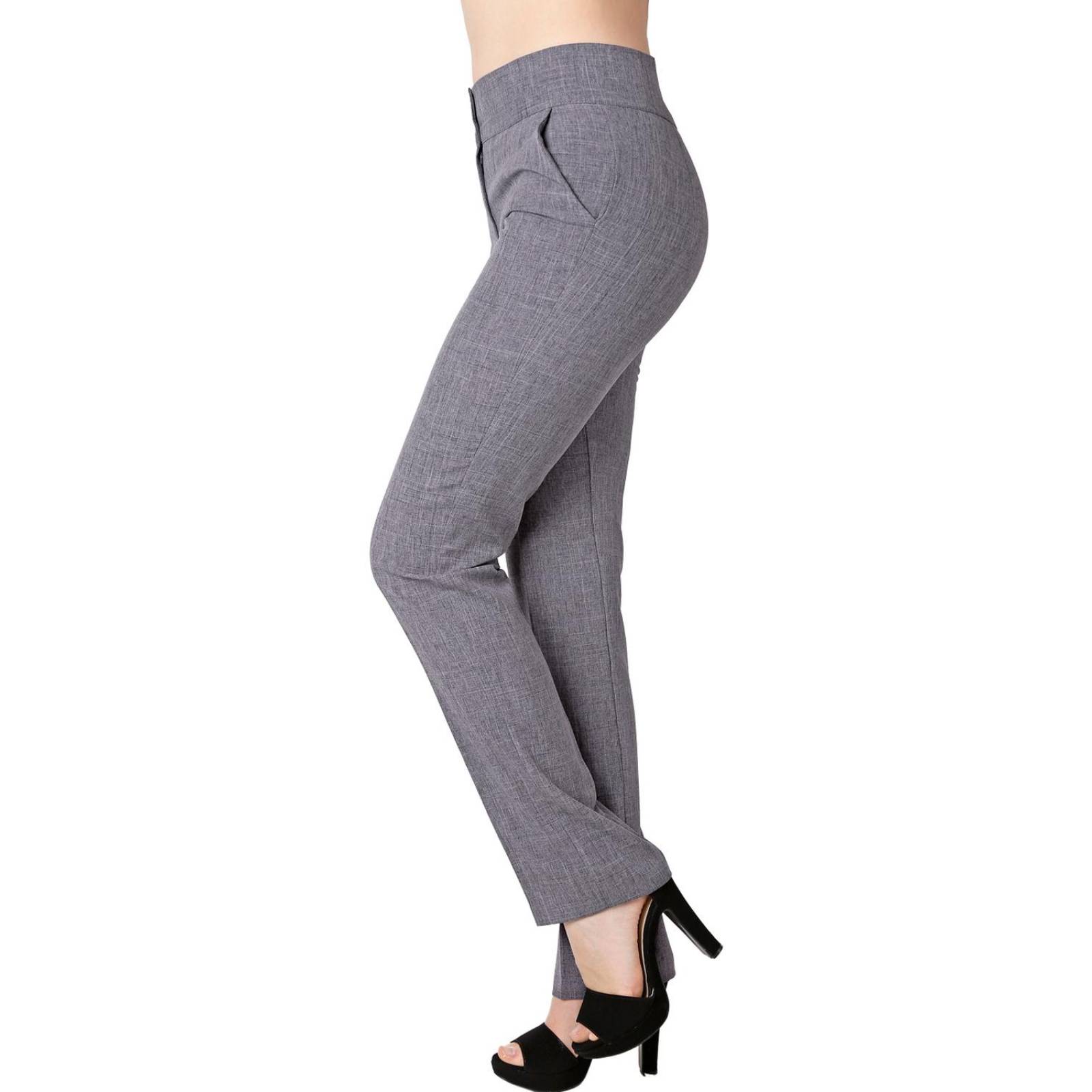 Pantalón Mujer Vestir Recto Gris Stfashion 79305000 .