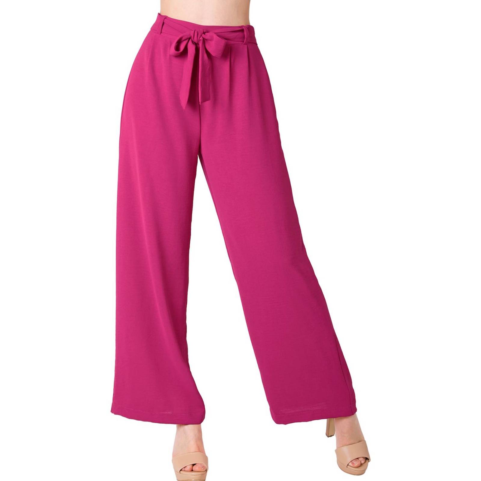 Pantalón Mujer Moda Recto Rosa Stfashion 79304645 .