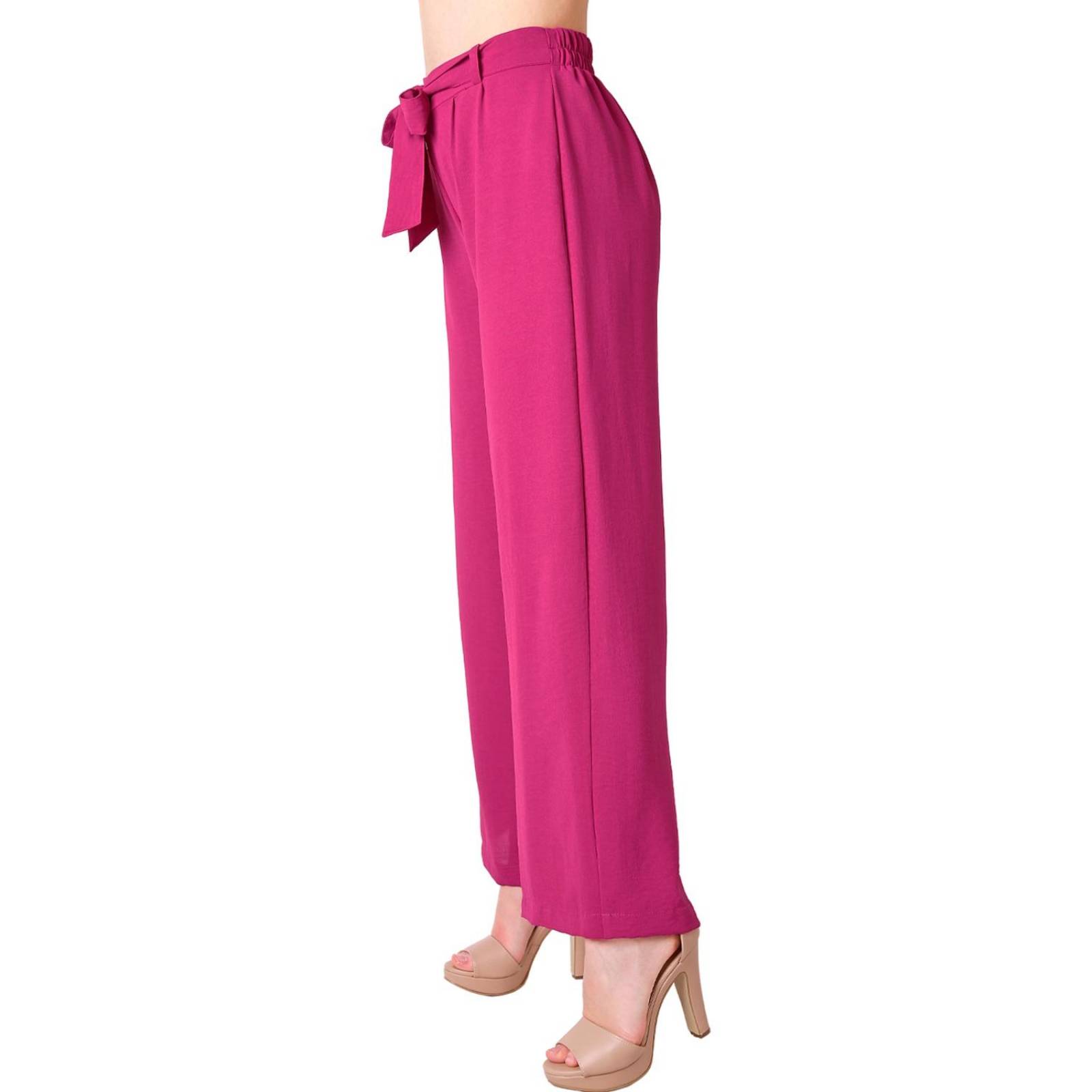 Pantalón Mujer Moda Recto Rosa Stfashion 79304645 .