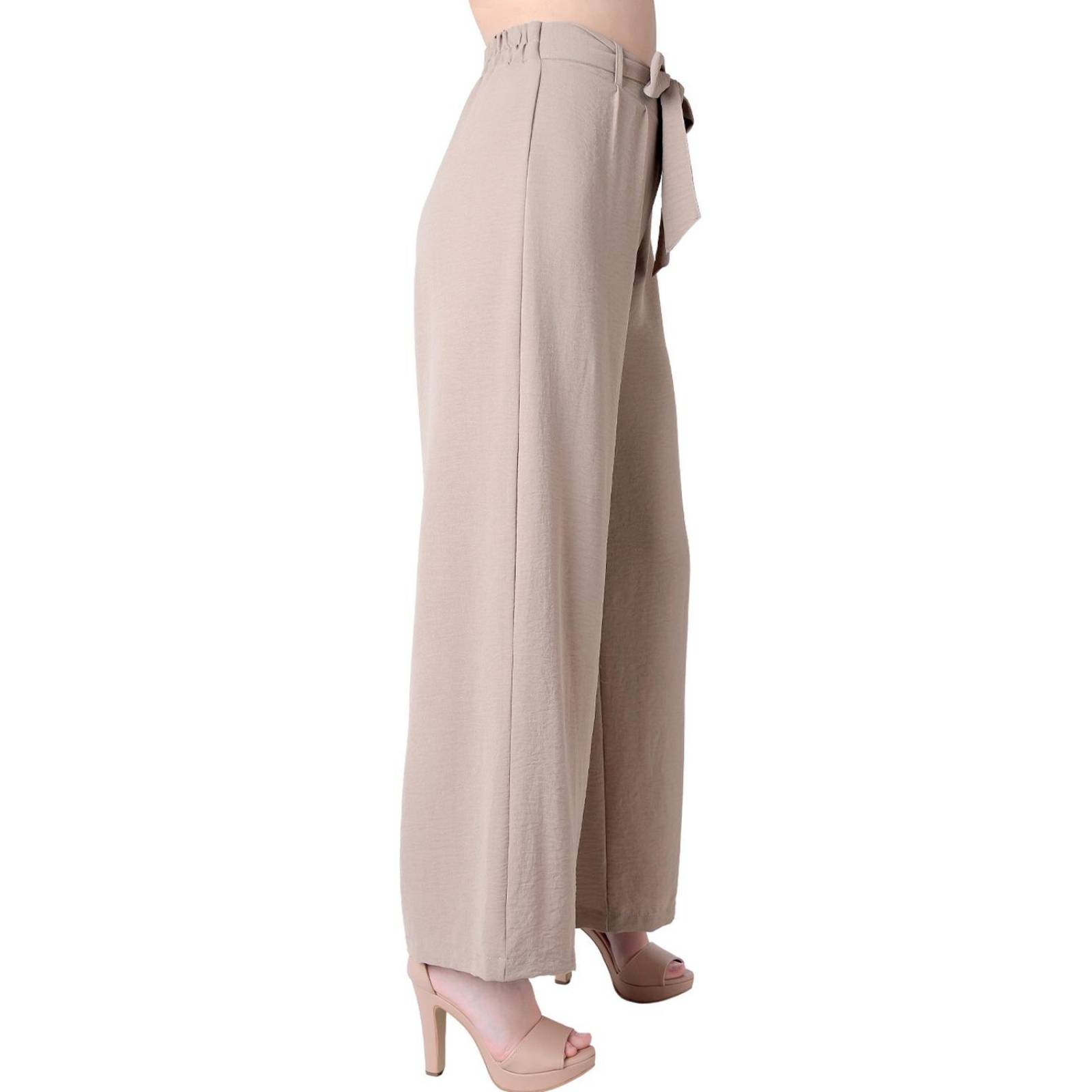 Pantalón Mujer Moda Recto Beige Stfashion 79304804 .
