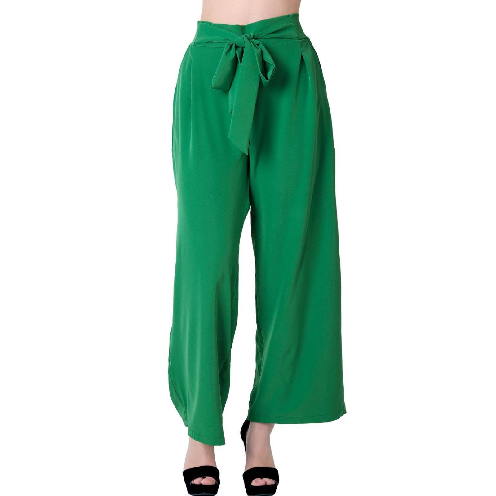 Pantalón Mujer Moda Recto Verde Stfashion 69704808 