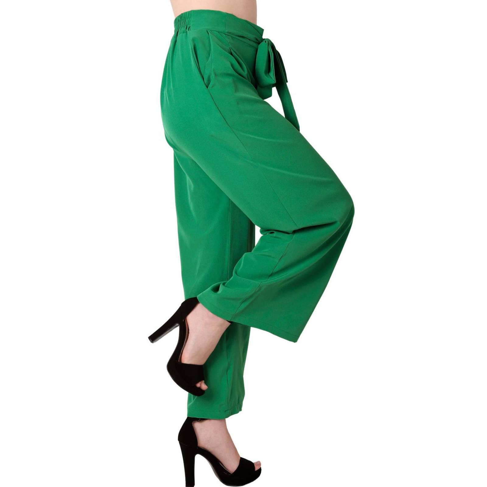 Pantalón Mujer Moda Recto Verde Stfashion 69704808 