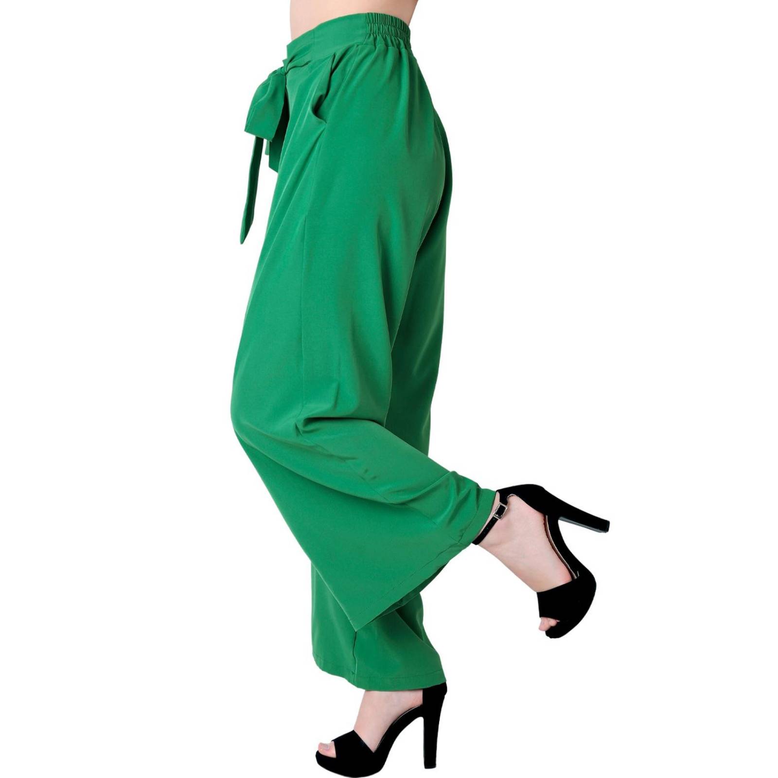 Pantalón Mujer Moda Recto Verde Stfashion 69704808 