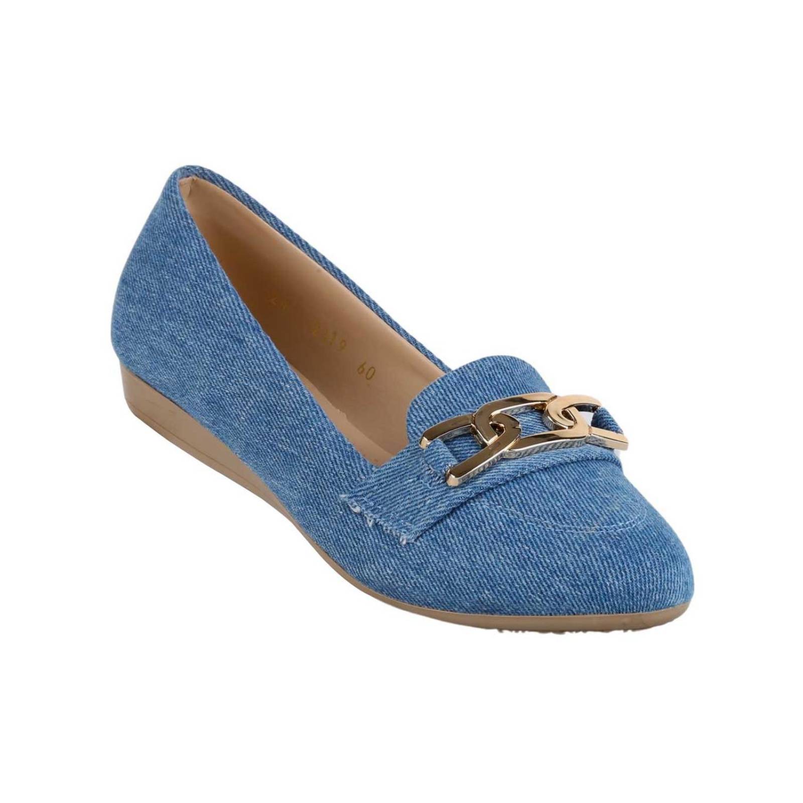 Flat Mujer Azul Stfashion 09004002 