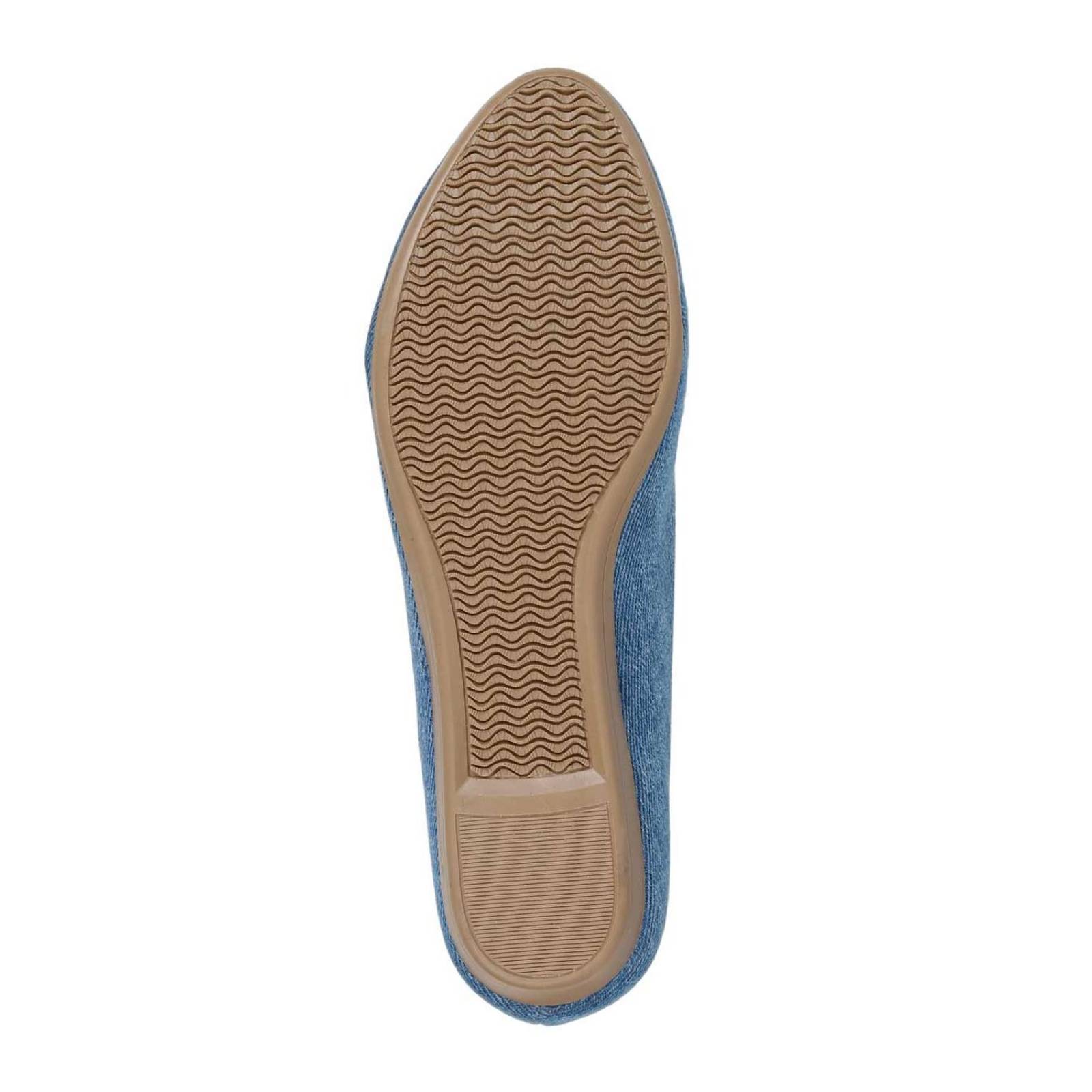 Flat Mujer Azul Stfashion 09004002 
