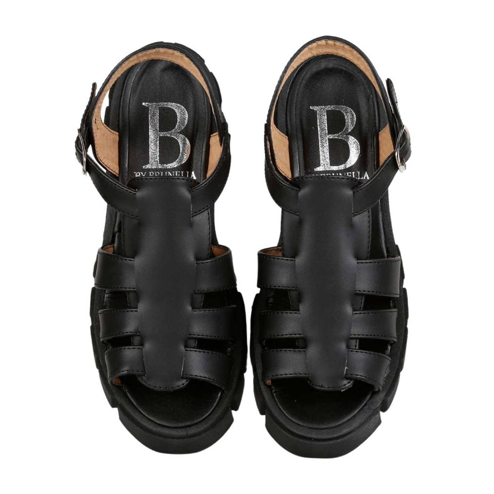 Sandalia Mujer Casual Tacón Negro Brunella 03304000 