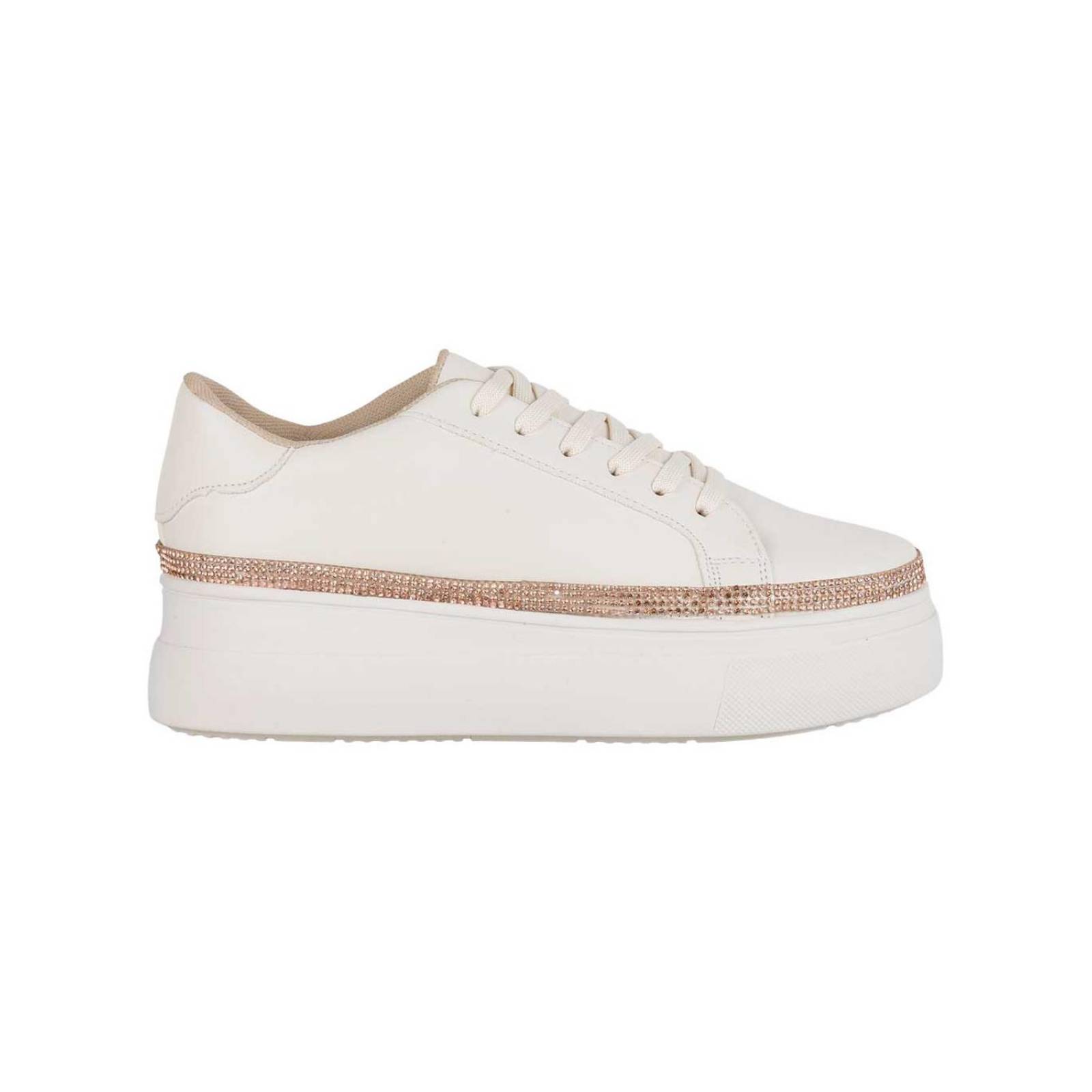 Tenis Mujer Casual Plataforma Crema Coshi Coshi 13004004 