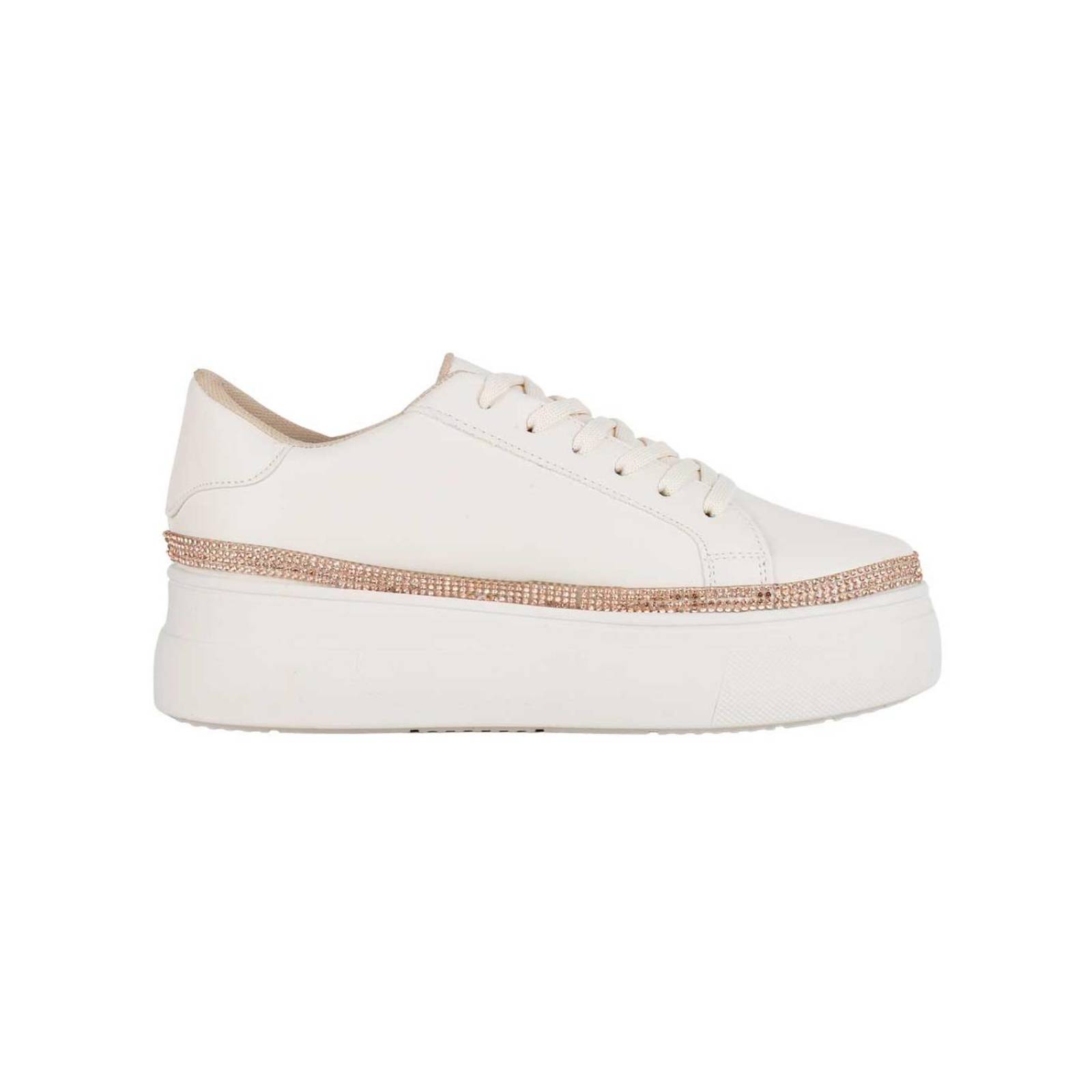 Tenis Mujer Casual Plataforma Crema Coshi Coshi 13004004 