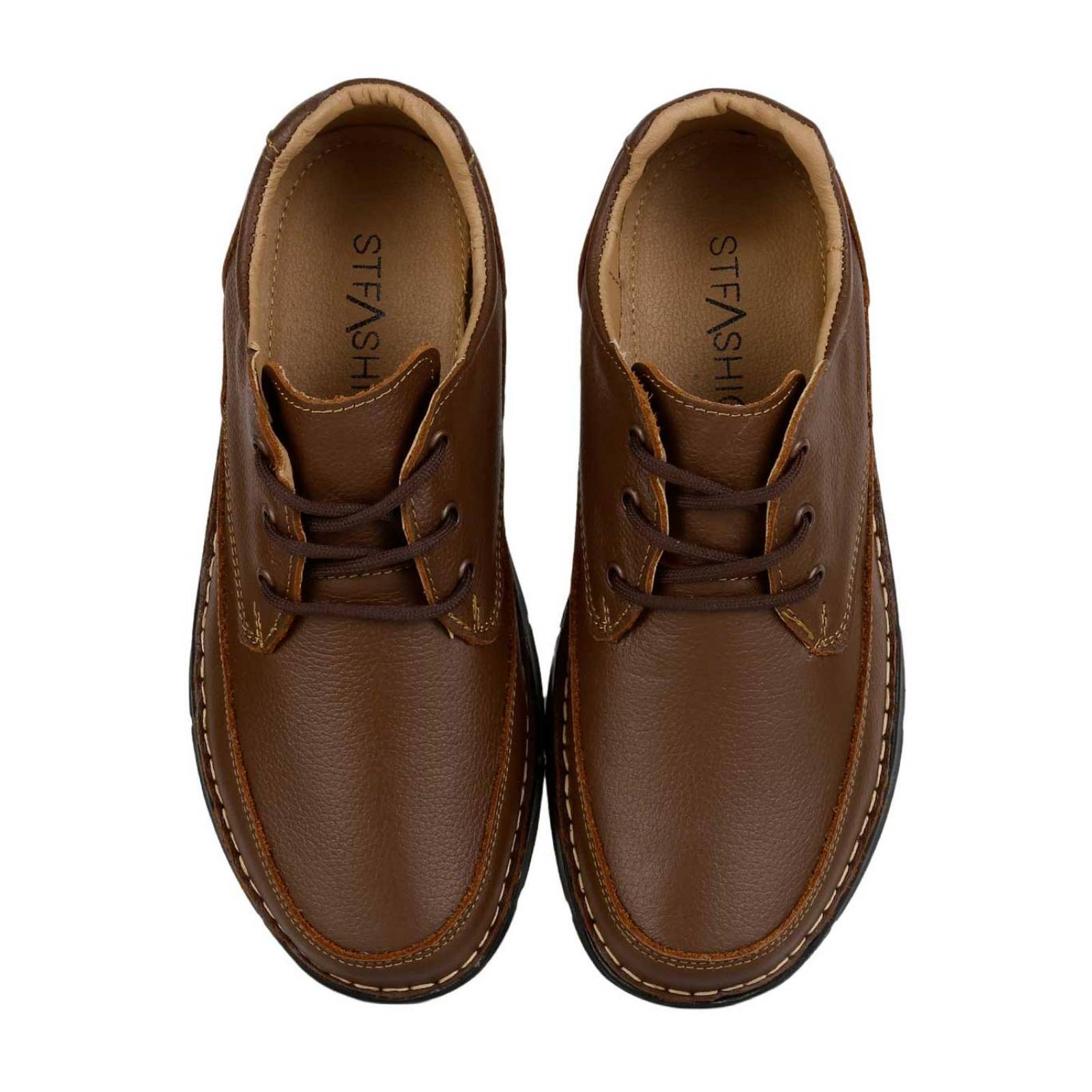 Zapato Hombre Oxford Casual Café Piel Stfashion 13404002 