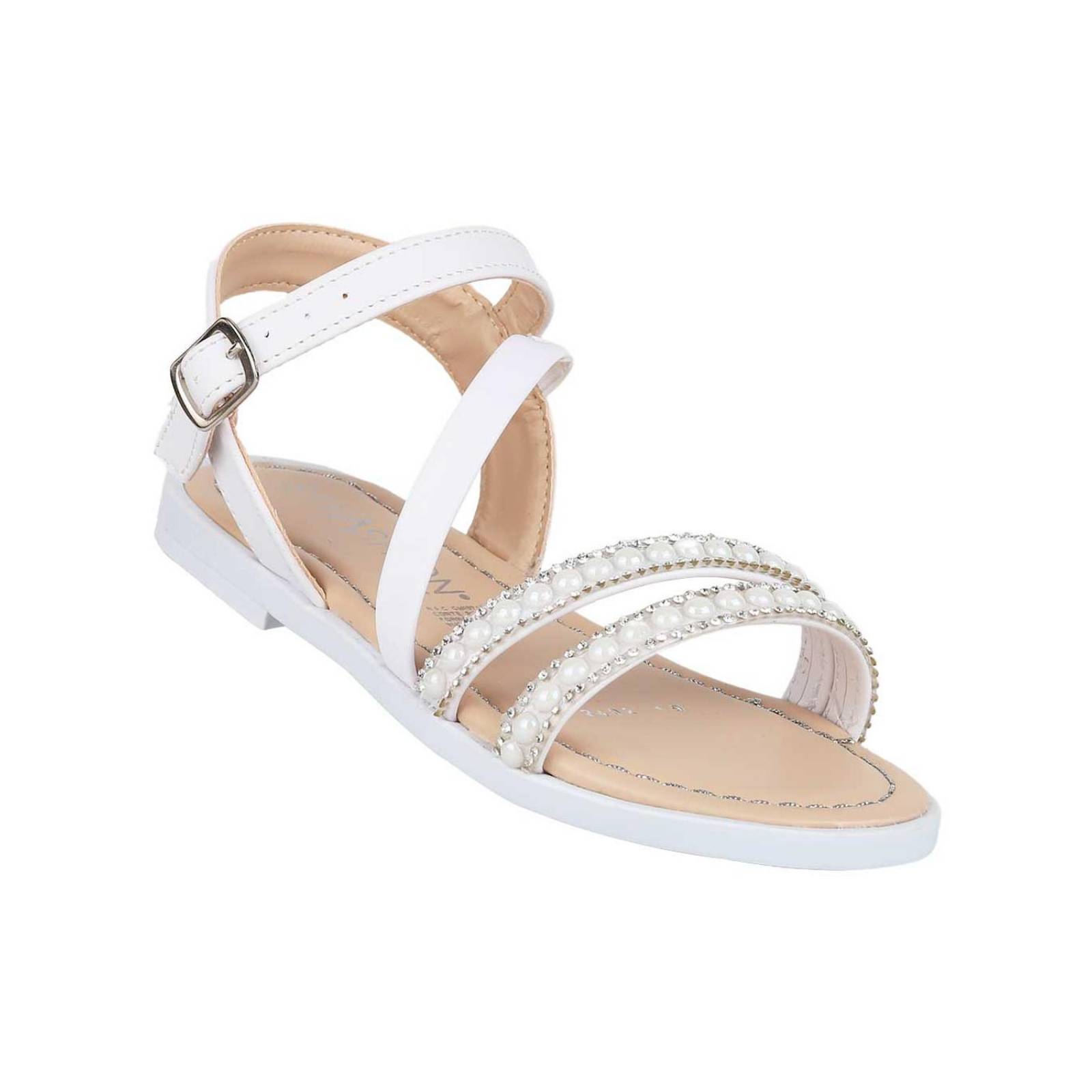 Sandalia Niña Casual Piso Blanco Lia 19904003 