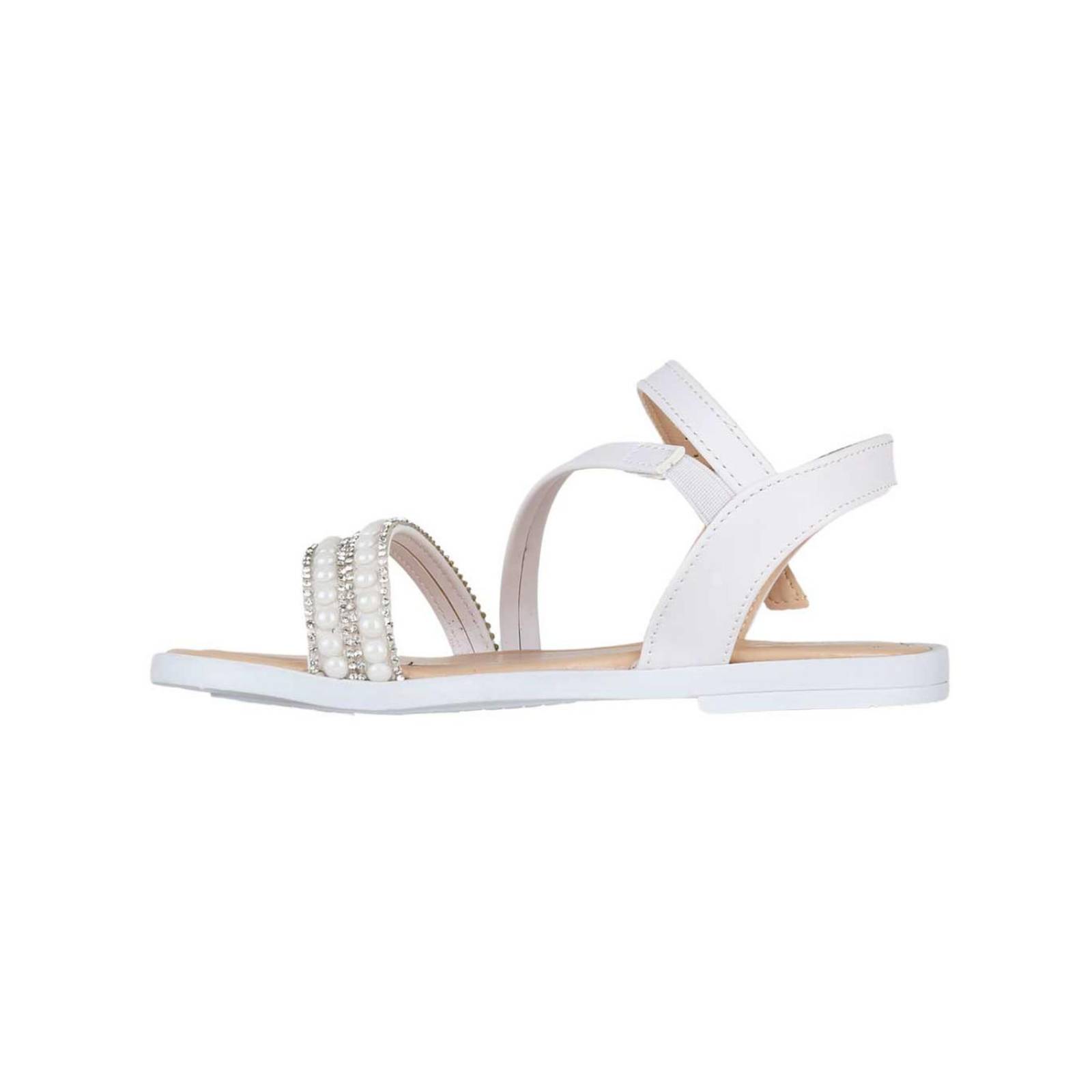 Sandalia Niña Casual Piso Blanco Lia 19904003 