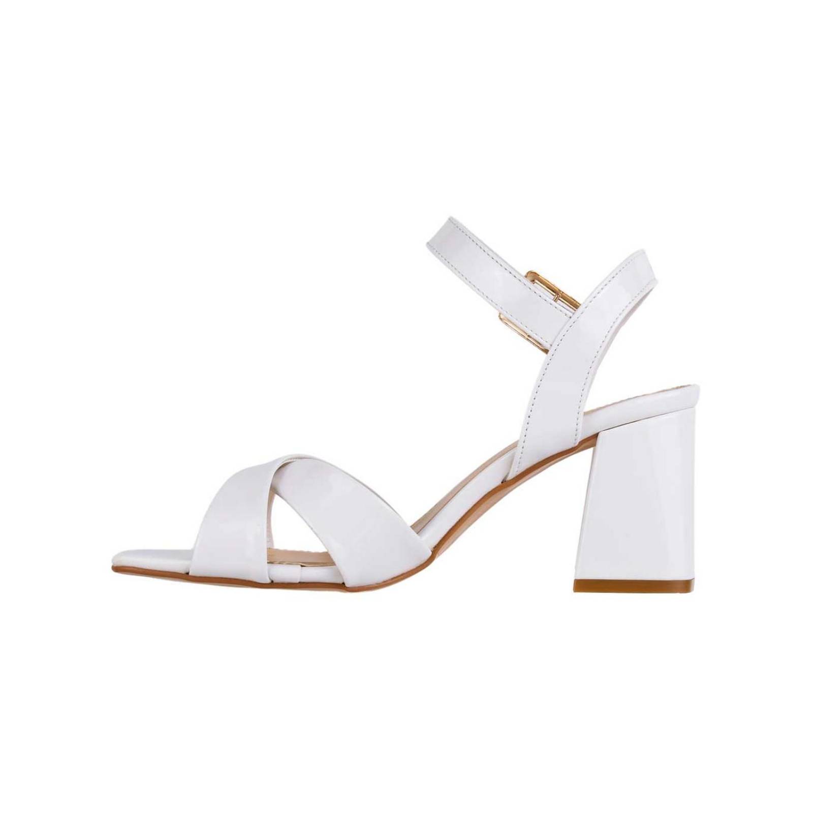 Sandalia Mujer Formal Tacón Crema Lady Paulina 02704003 