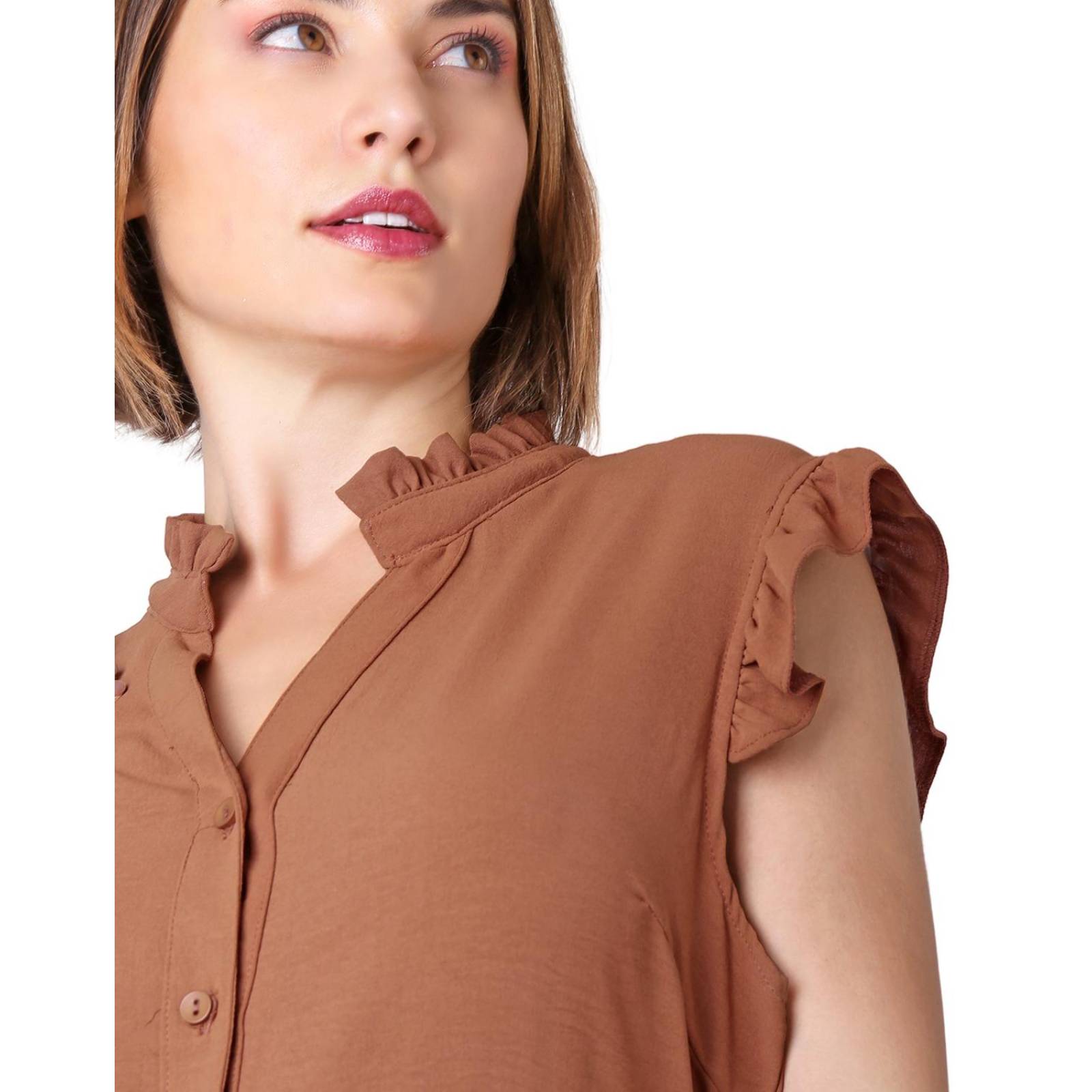 Vestido Mujer Formal Beige Stfashion 53005021 