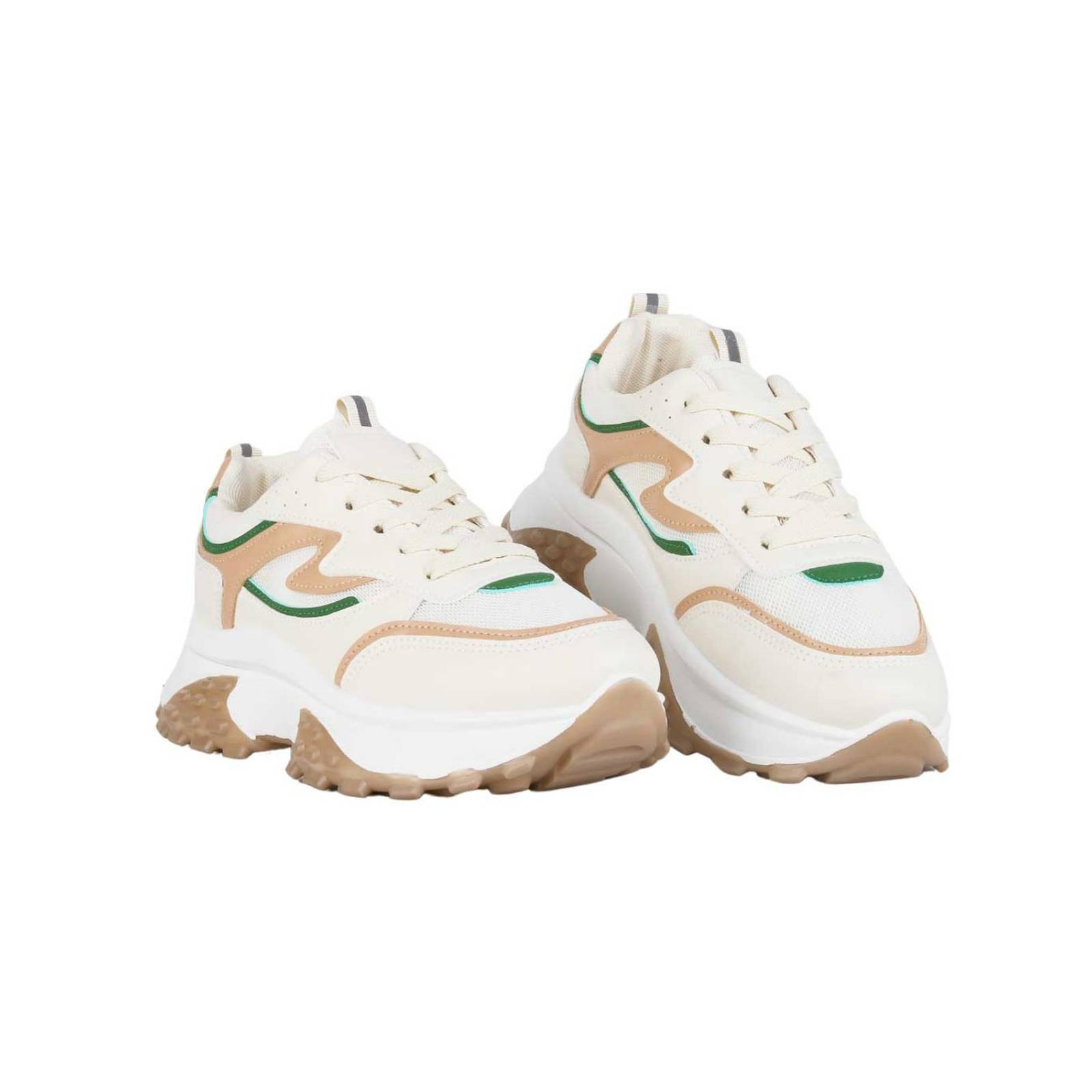 Tenis Mujer Casual Beige Via Urbana 06804003