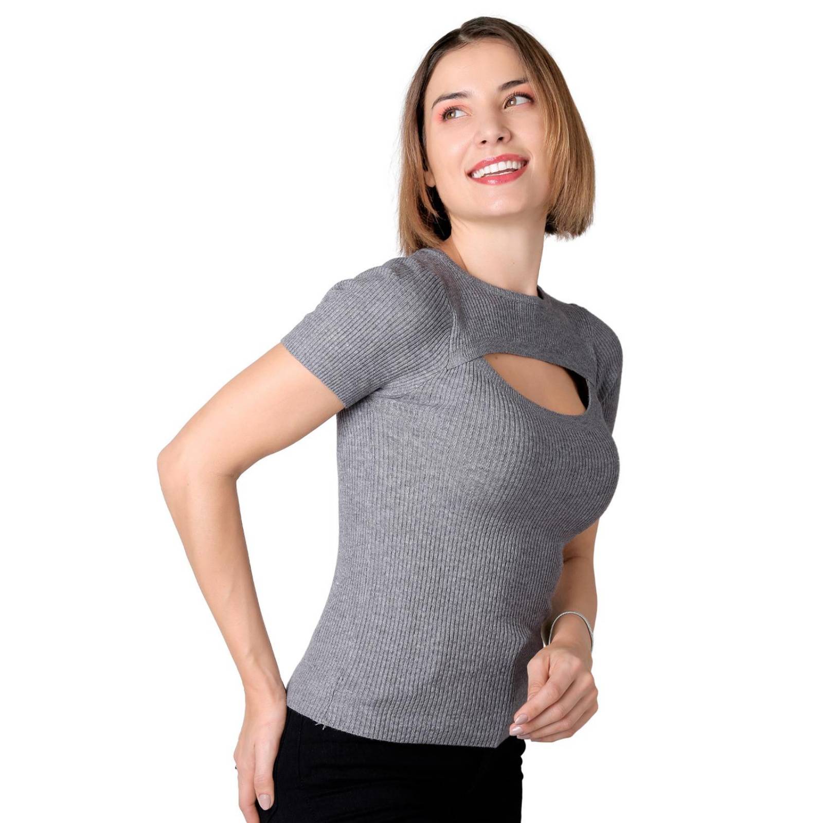 Blusa Mujer Gris Uk 56704826 