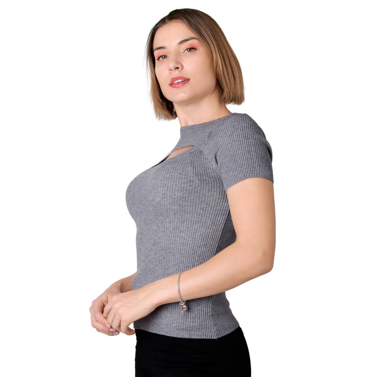 Blusa Mujer Gris Uk 56704826 