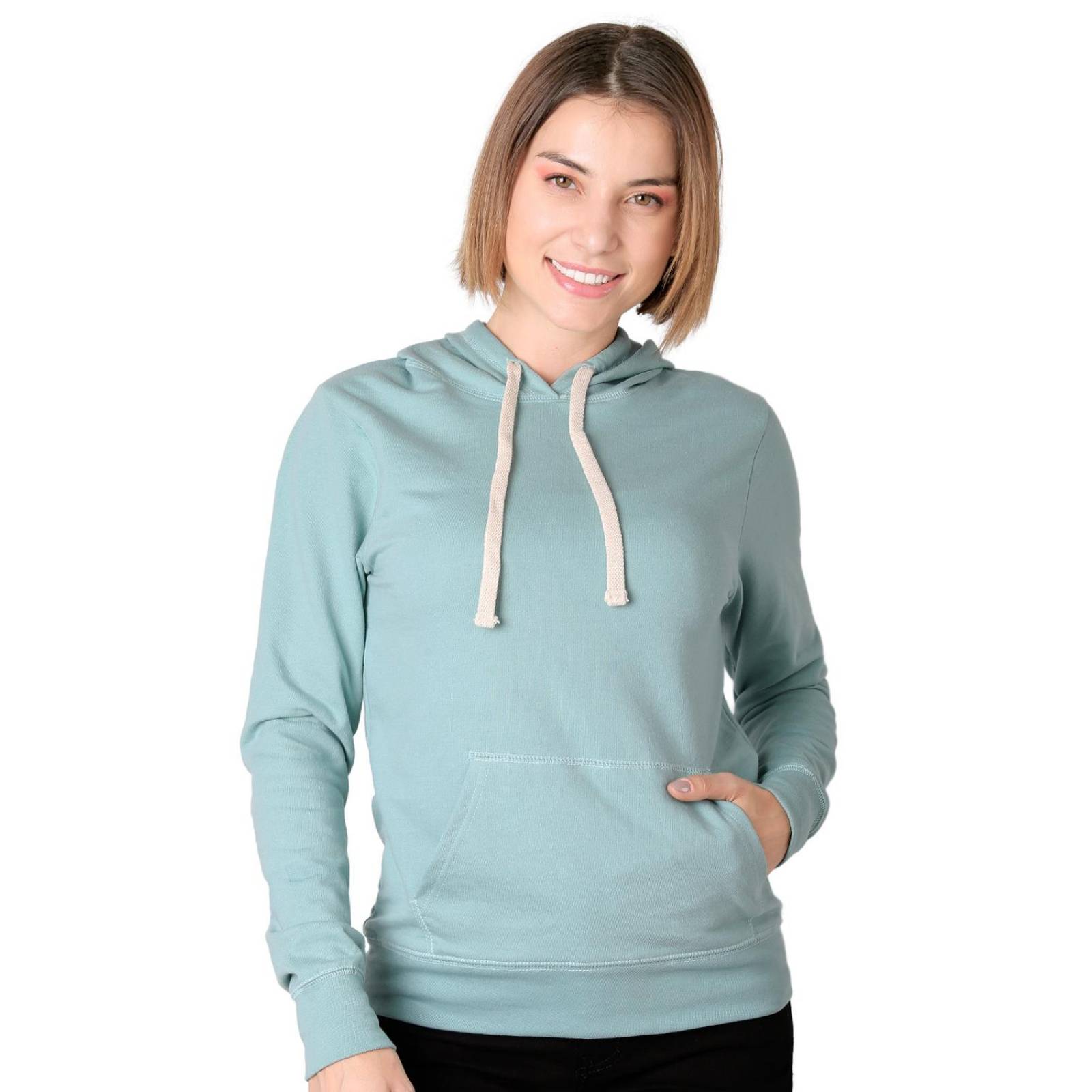 Sudadera Mujer Moda Con Capucha Verde Optima 56505055 