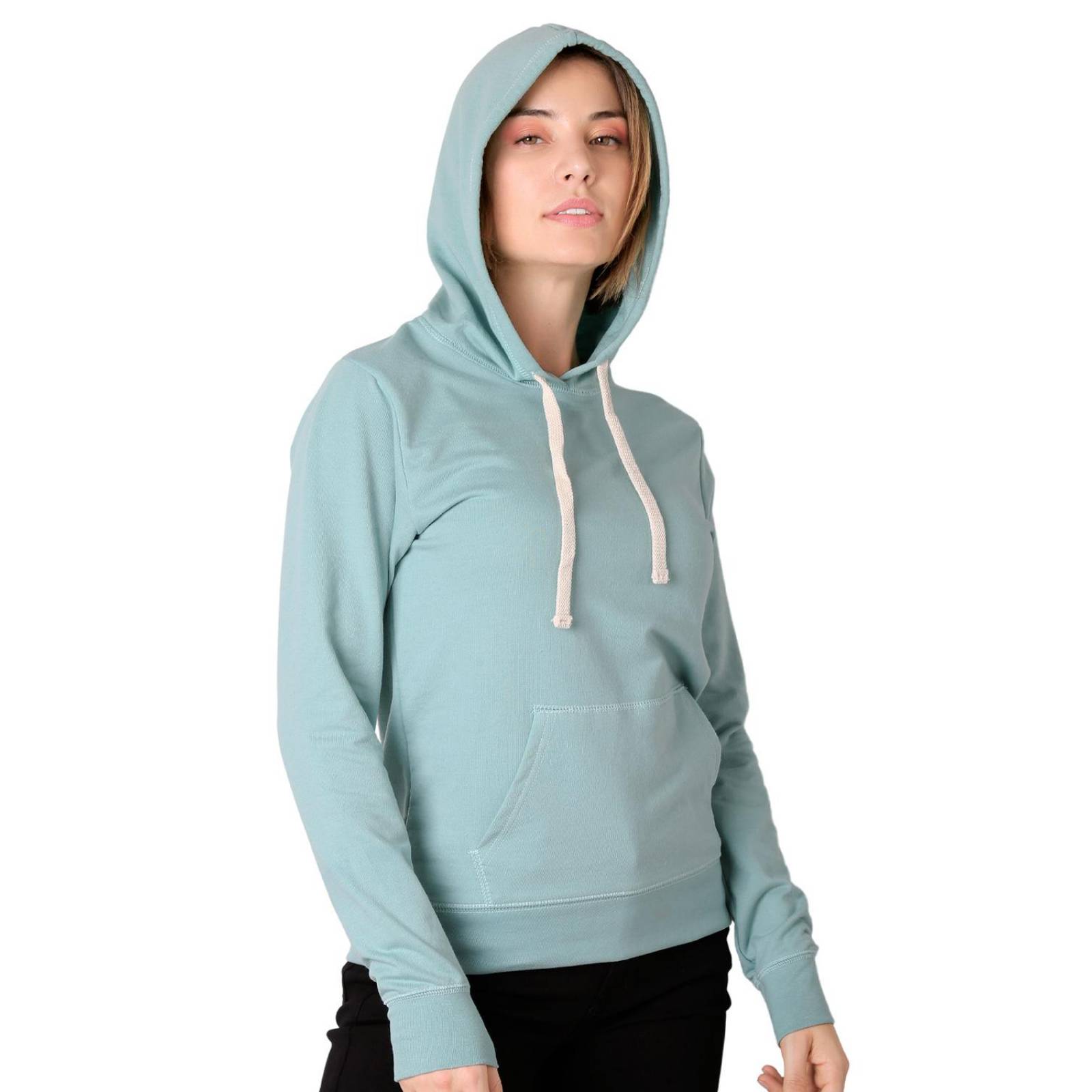 Sudadera Mujer Moda Con Capucha Verde Optima 56505055 