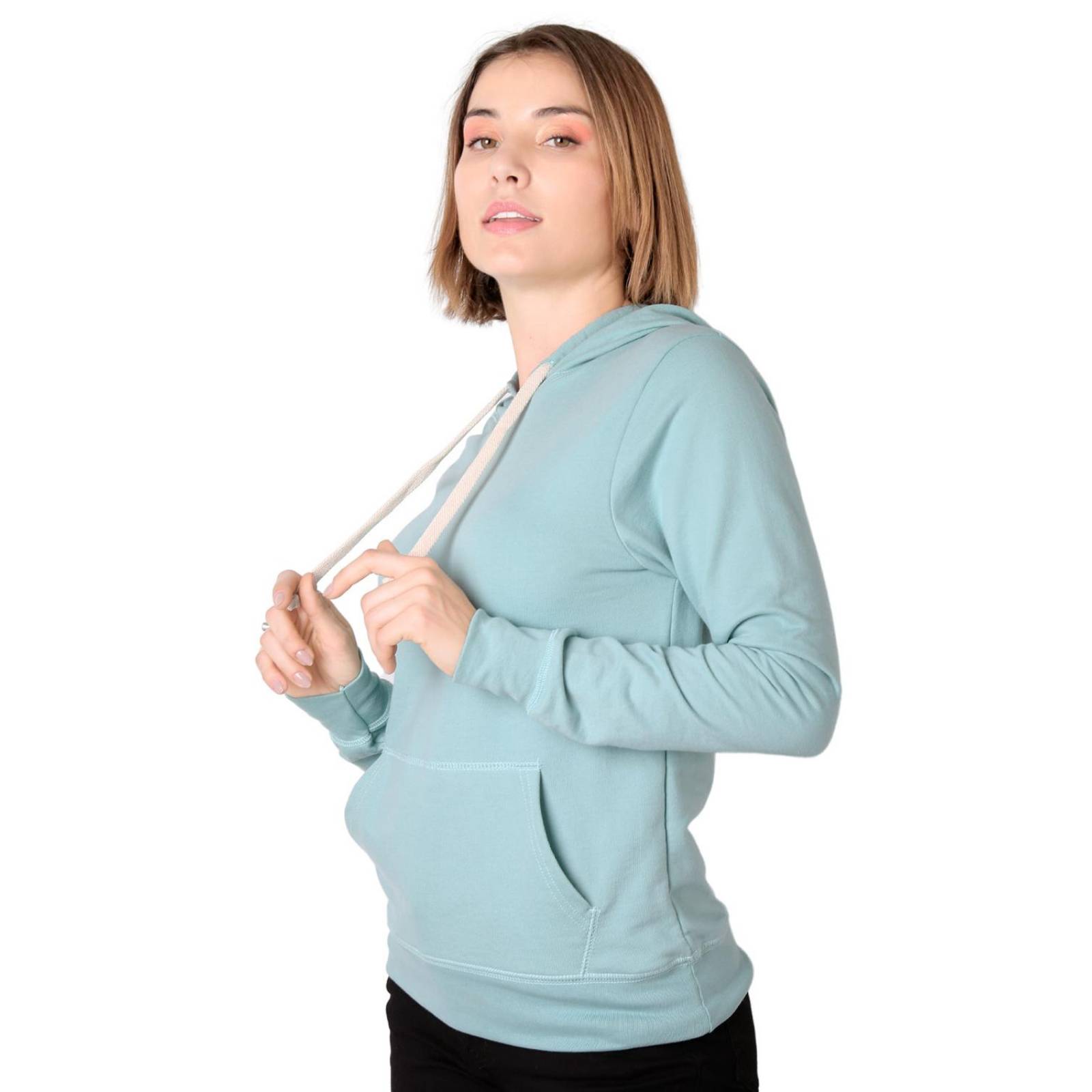 Sudadera Mujer Moda Con Capucha Verde Optima 56505055 