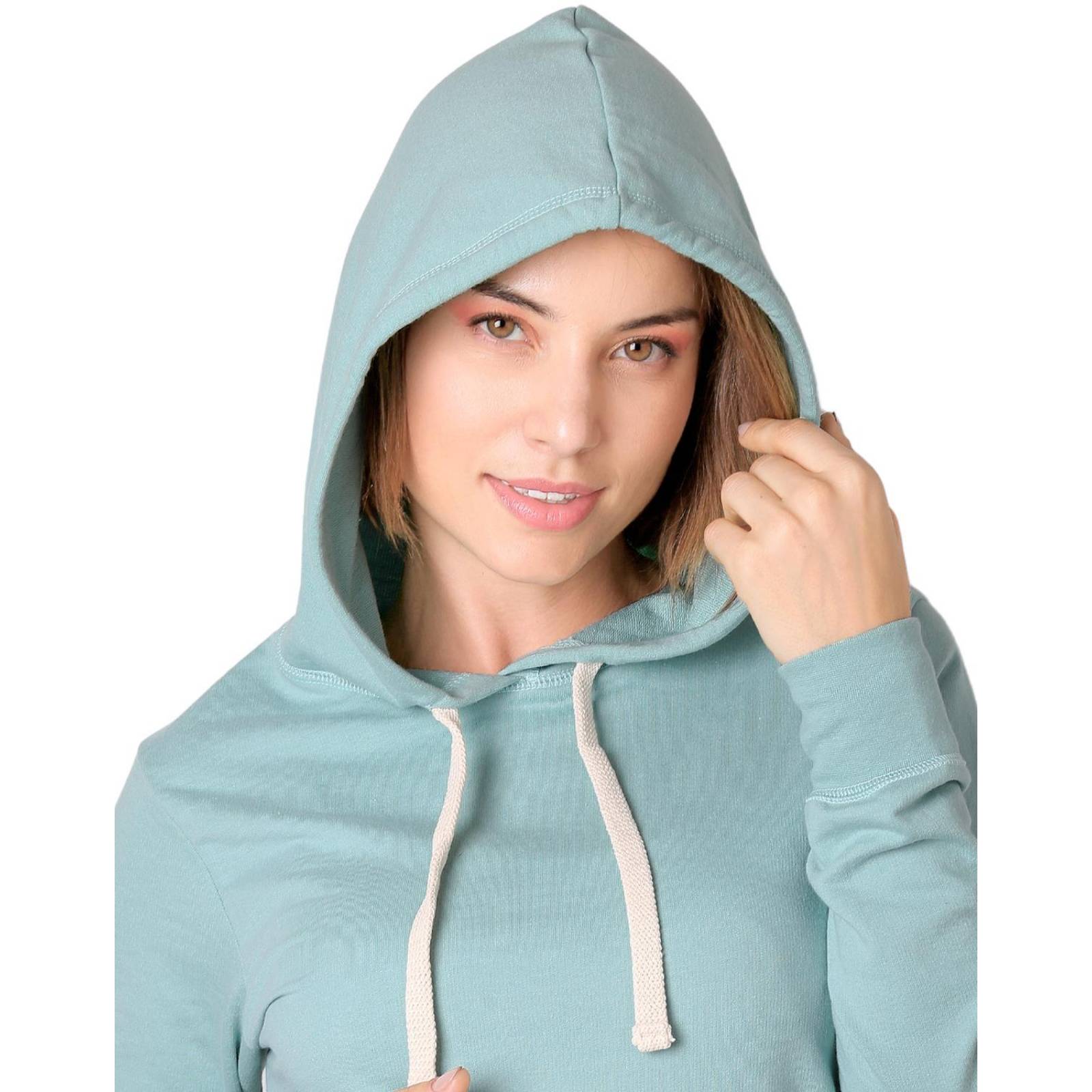 Sudadera Mujer Moda Con Capucha Verde Optima 56505055 