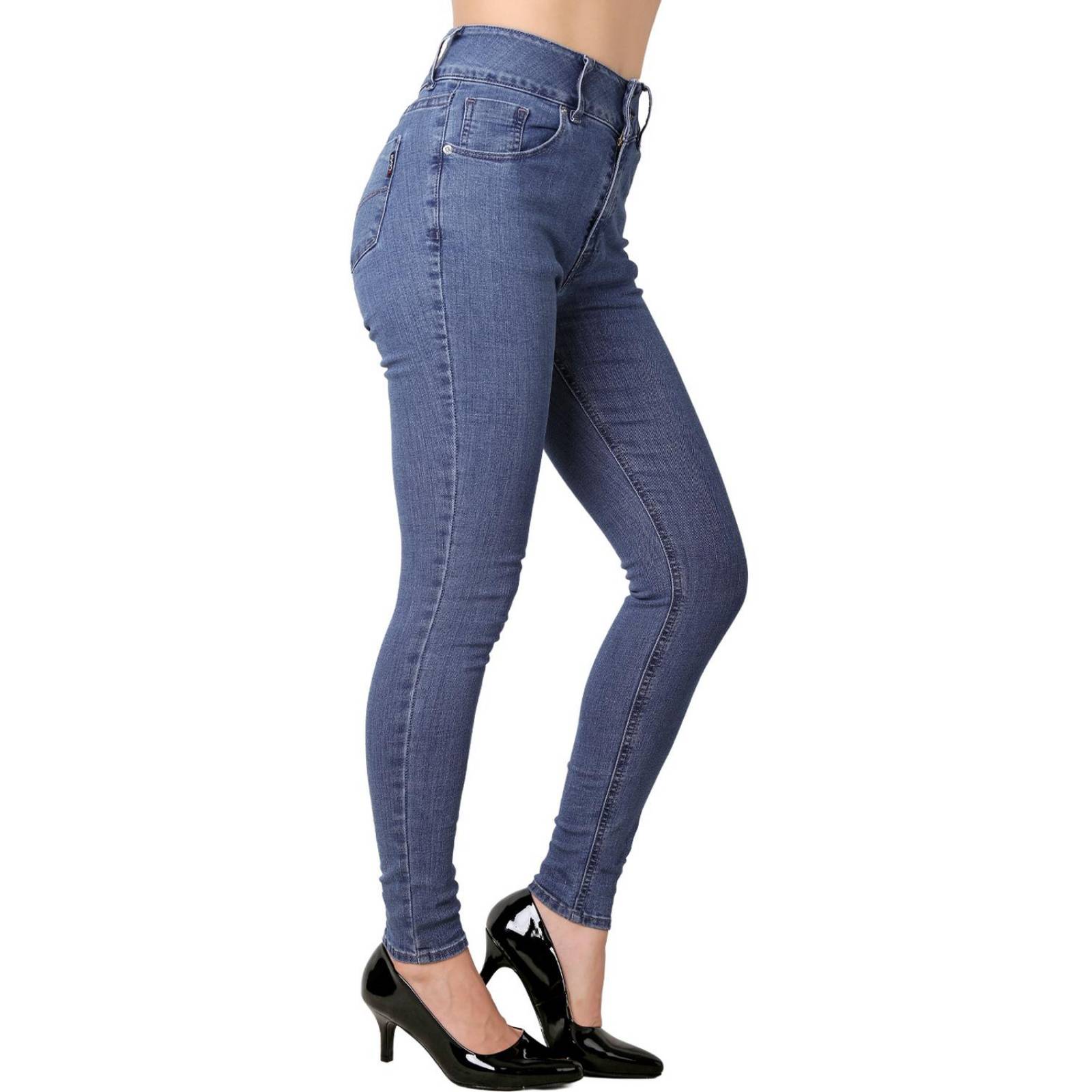Jeans Mujer Básico Skinny Azul Oggi 59105004 
