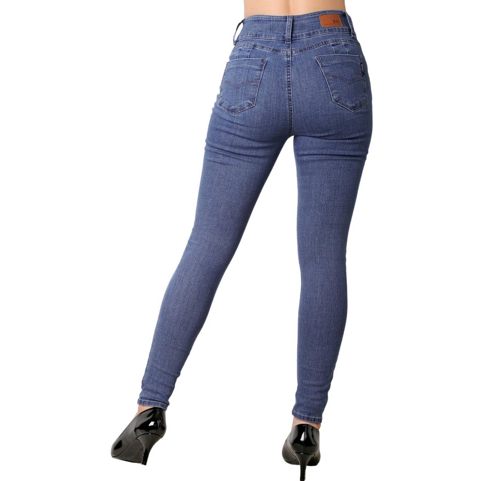 Jeans Mujer Básico Skinny Azul Oggi 59105004 