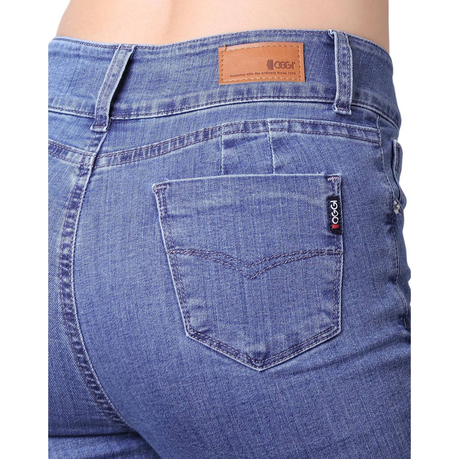 Jeans Mujer Básico Skinny Azul Oggi 59105004 