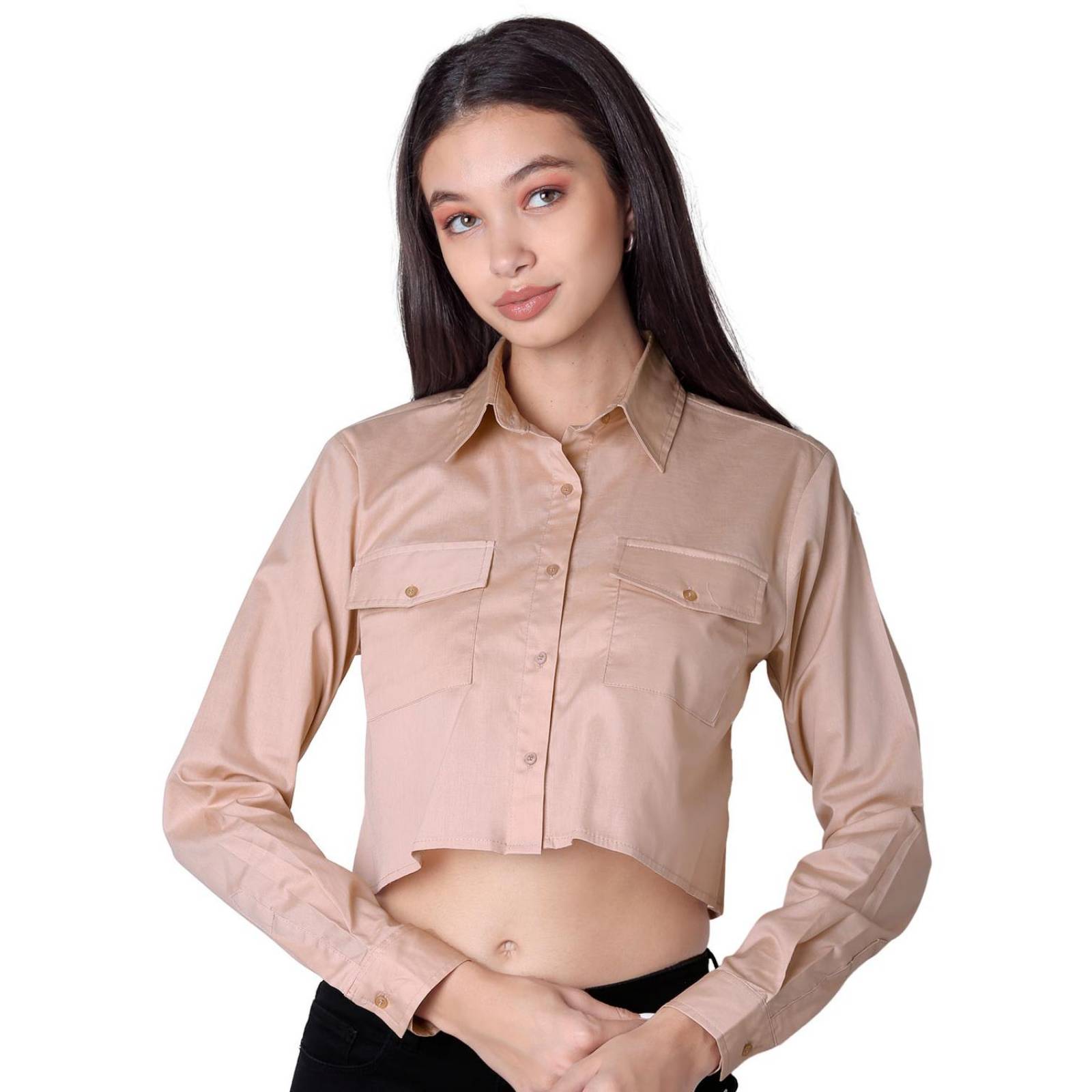 Blusa Mujer Beige Stfashion 60405006