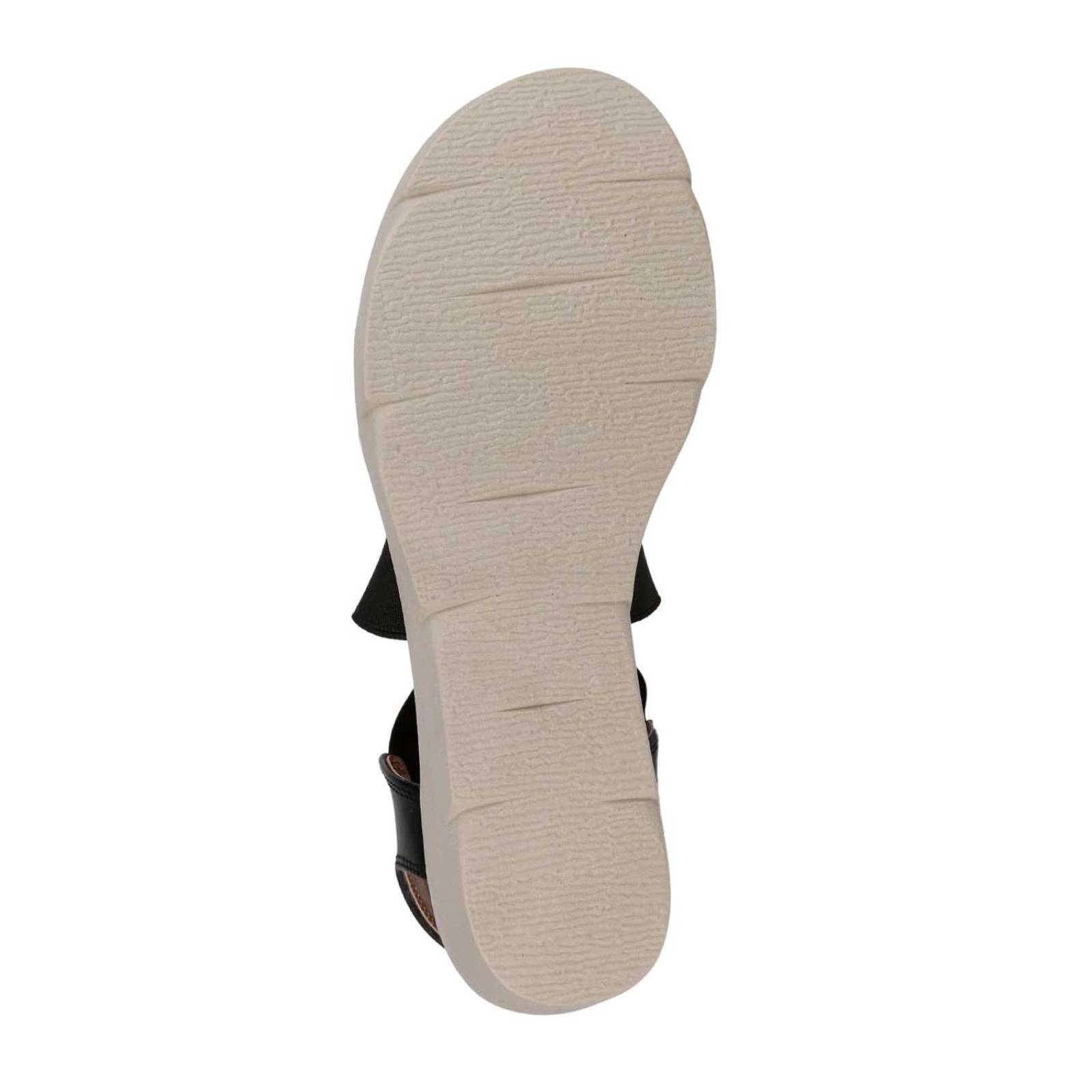 Sandalia Casual Cuña Mujer Negro Stfashion 12304004