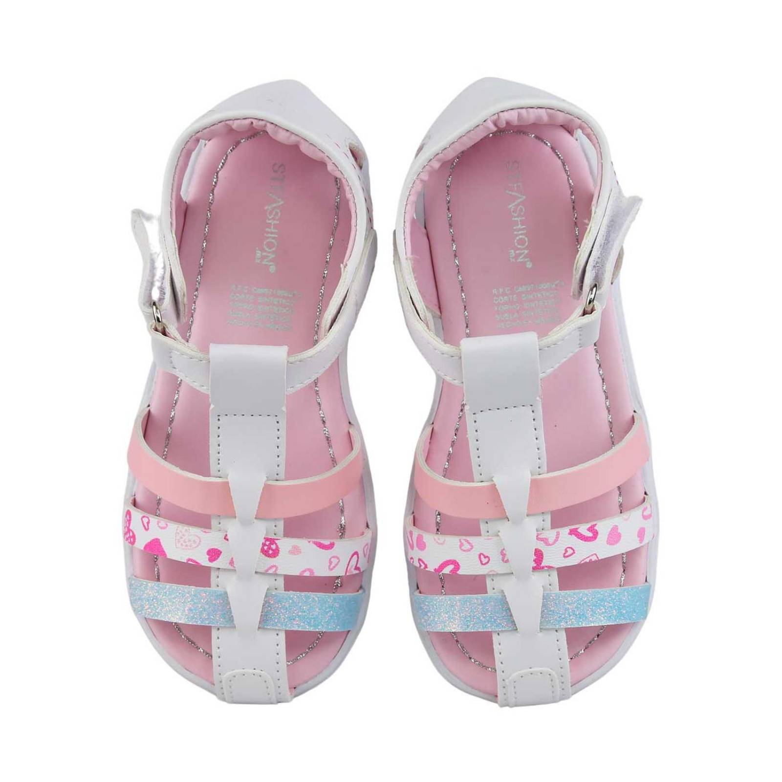 Sandalia Niña Casual Piso Blanco Lia 19904001 